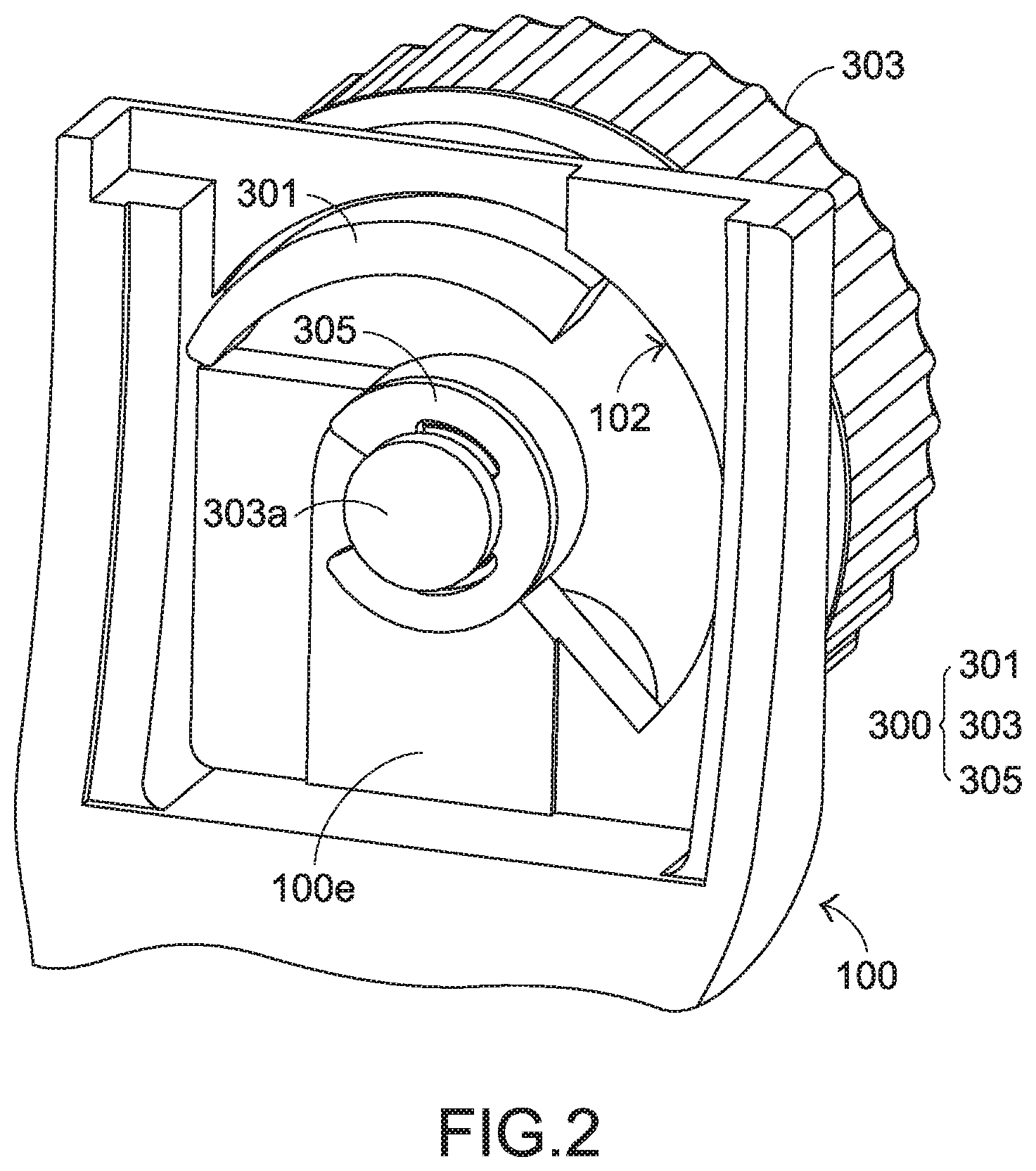 Patent US12090612 Figure 2 – Ring for clasping cylindrical object