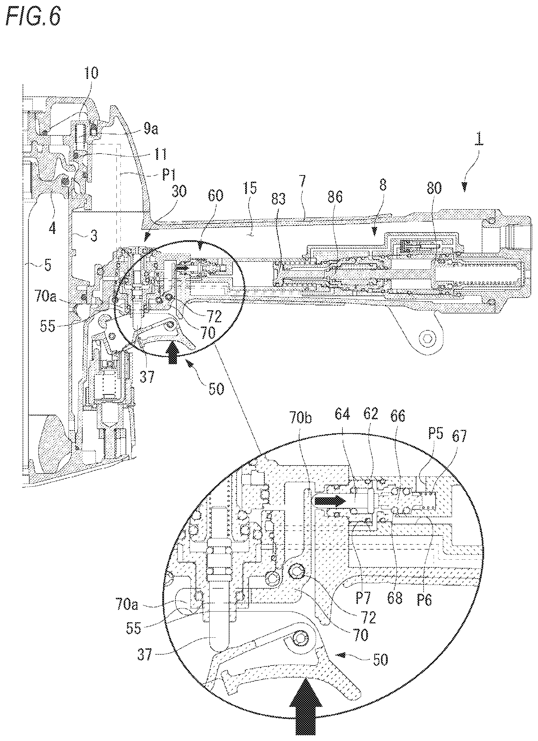 Patent US12090613 Figure 6 – Pneumatic tool