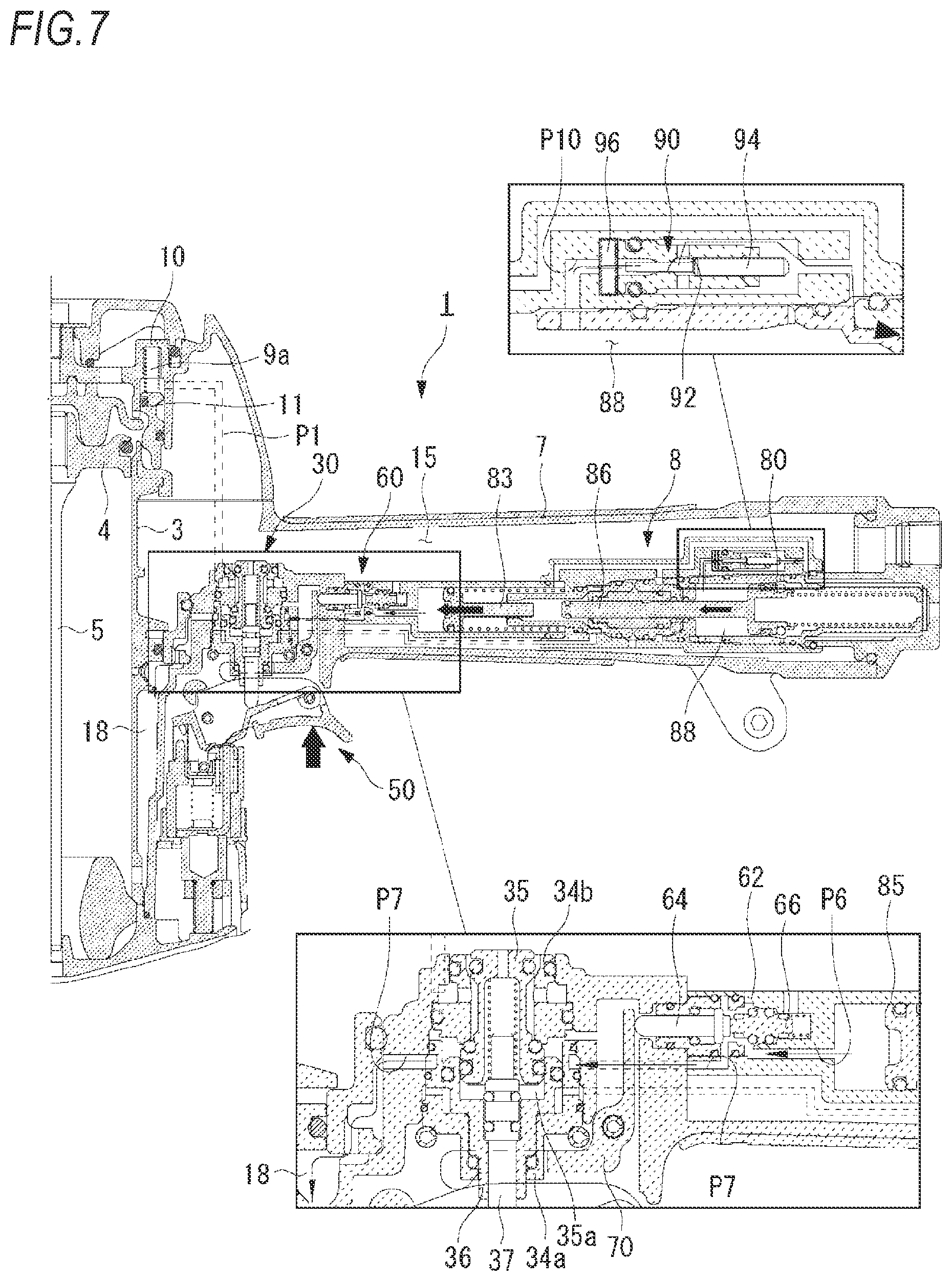 Patent US12090613 Figure 7 – Pneumatic tool