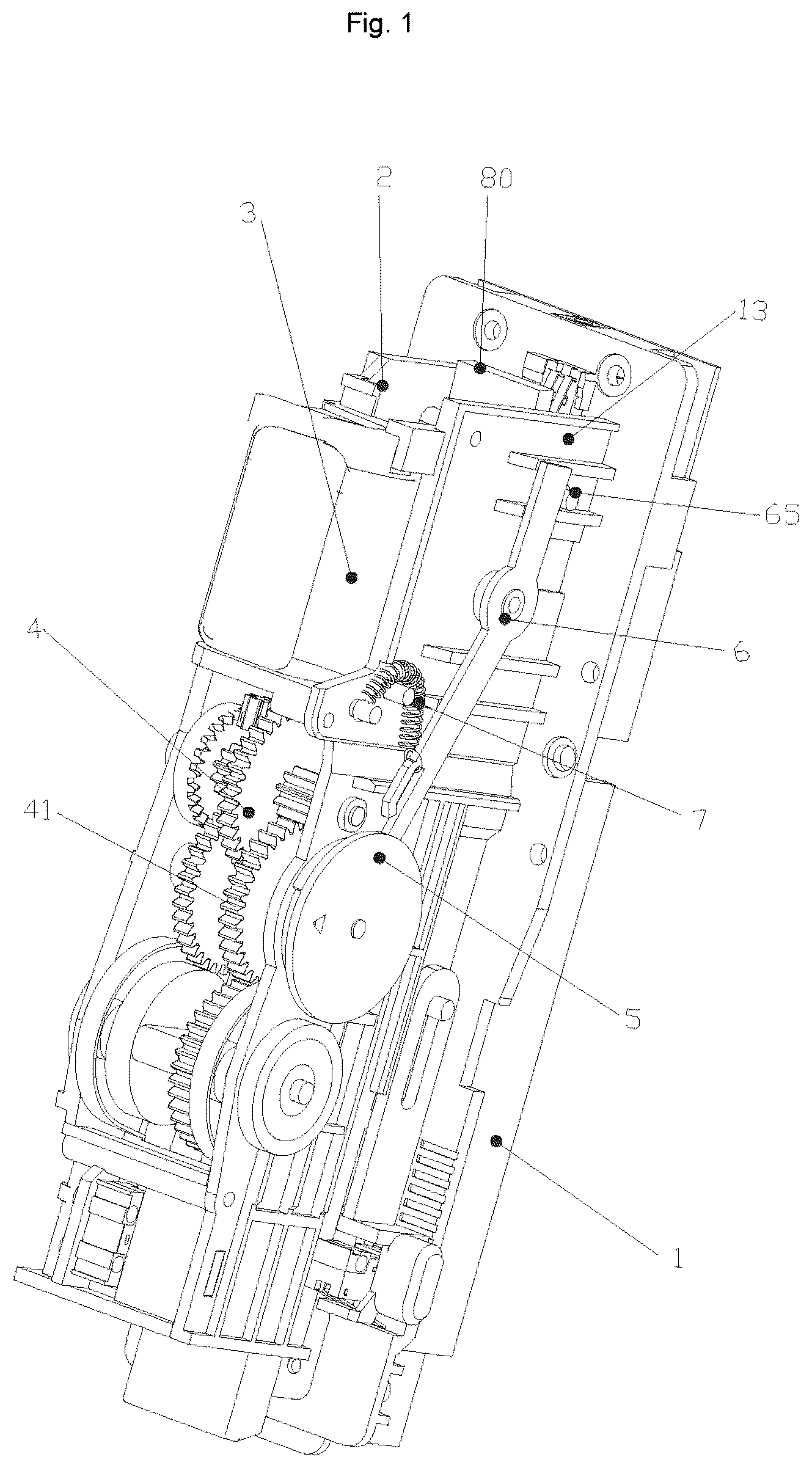 Patent US12090614 Figure 1 – Stuck staple processing mechanism of electric stapler and electric stapler