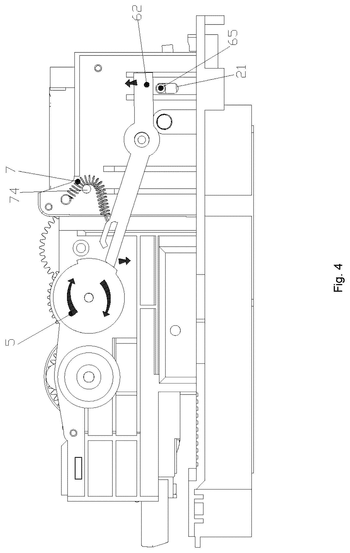 Patent US12090614 Figure 4 – Stuck staple processing mechanism of electric stapler and electric stapler