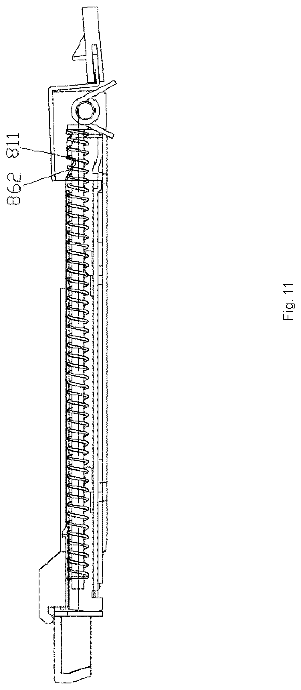 Patent US12090614 Figure 10 – Stuck staple processing mechanism of electric stapler and electric stapler