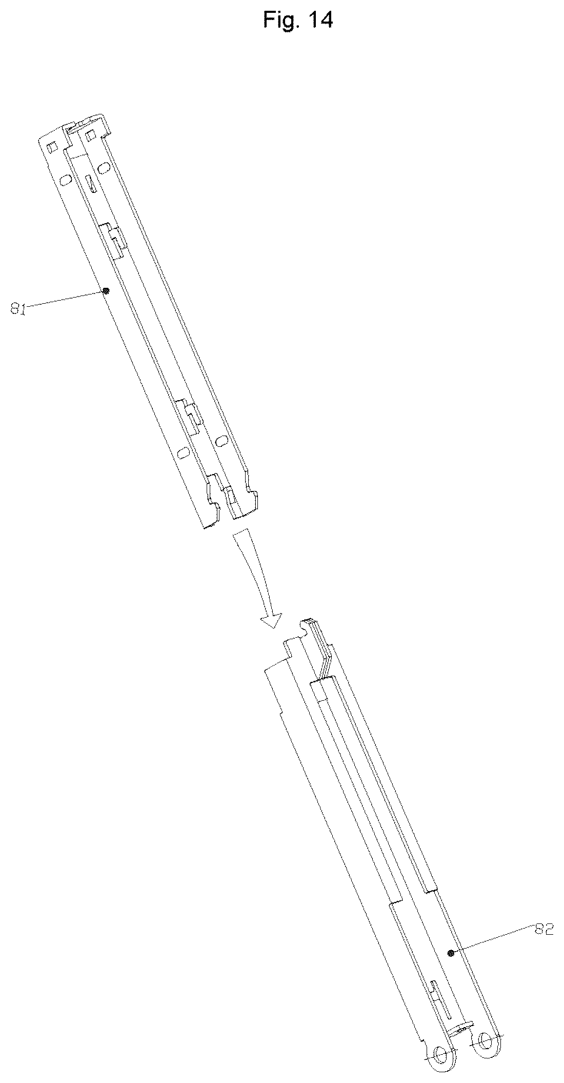 Patent US12090614 Figure 13 – Stuck staple processing mechanism of electric stapler and electric stapler