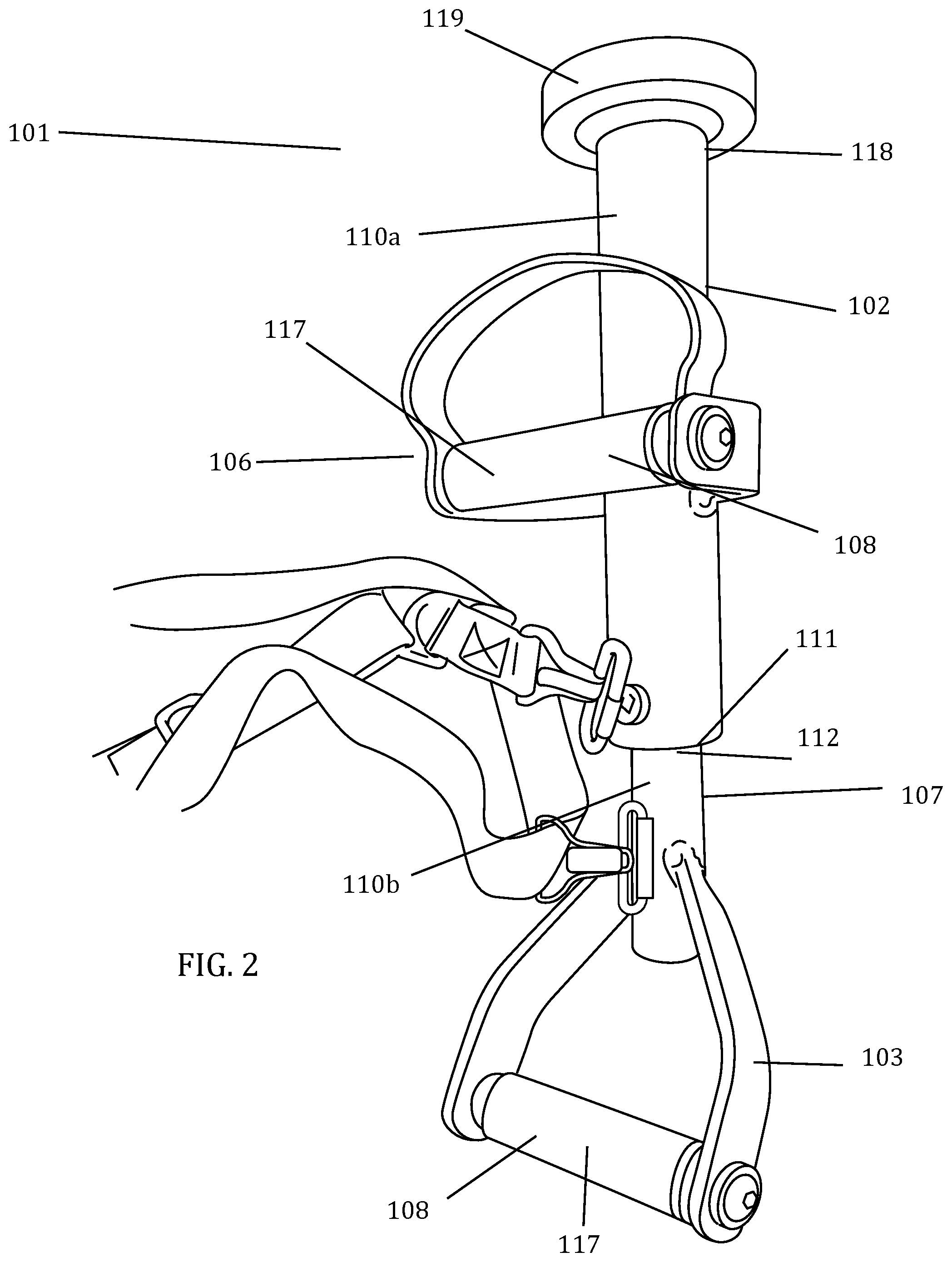 Patent US12090615 Figure 2 – Battering ram device and system