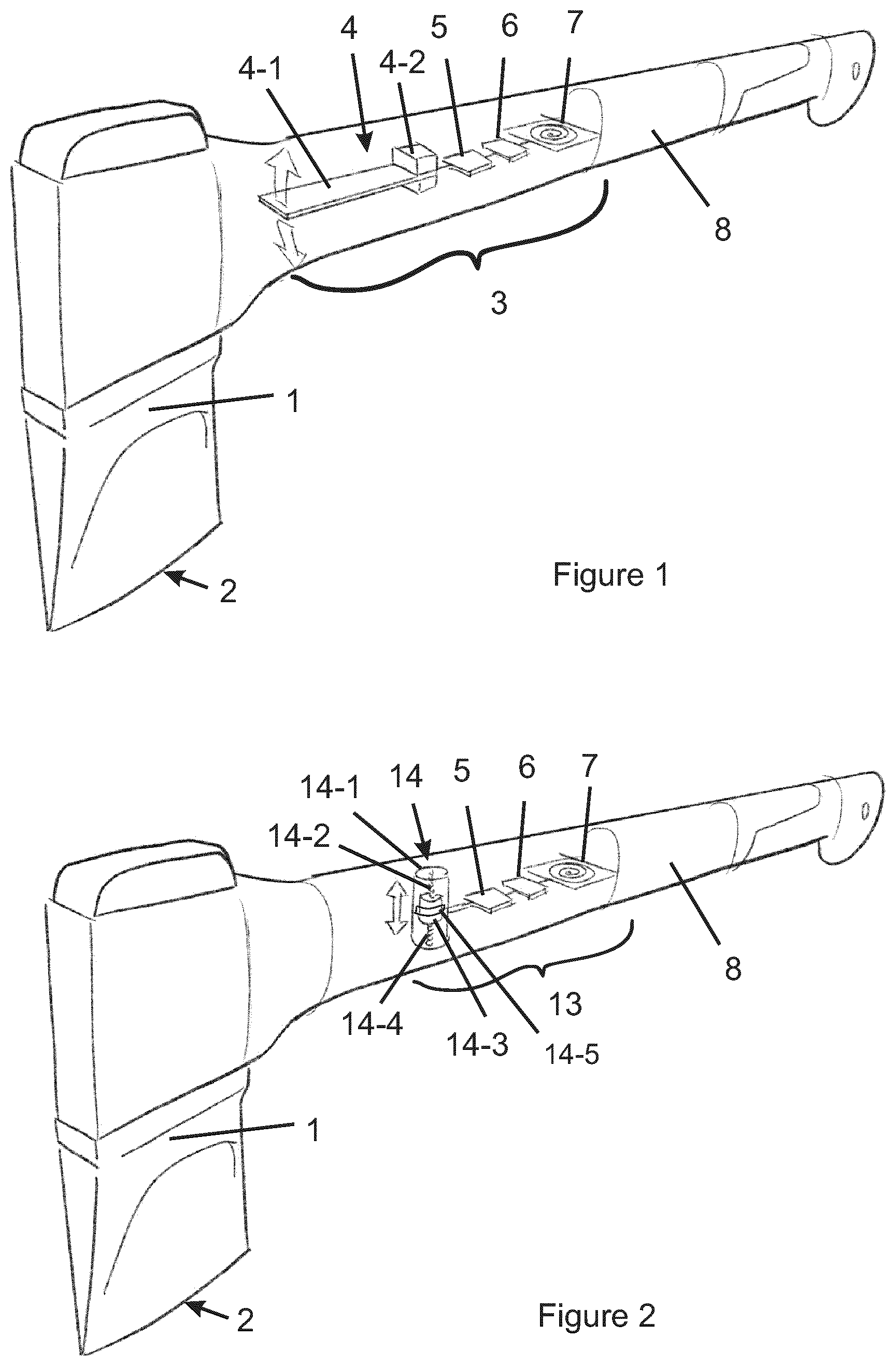 Patent US12090616 Figure 1 – Tool with counter device