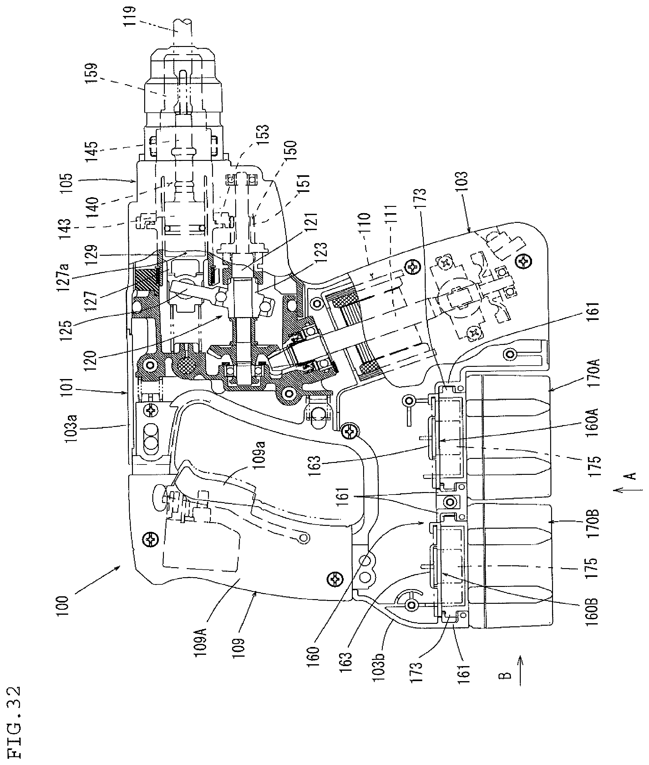 Patent US12090617 Figure 18 – Power tool
