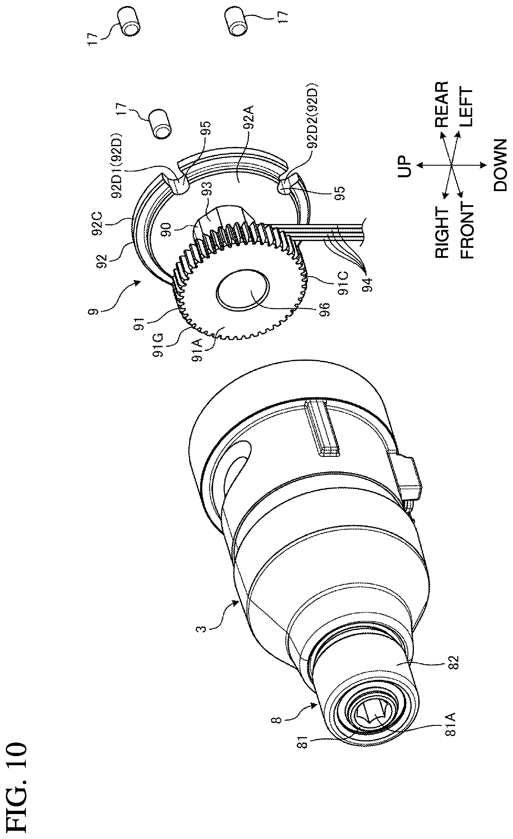 Patent US12090619 Figure 10 – Screwing machine and method for assembling screwing machine