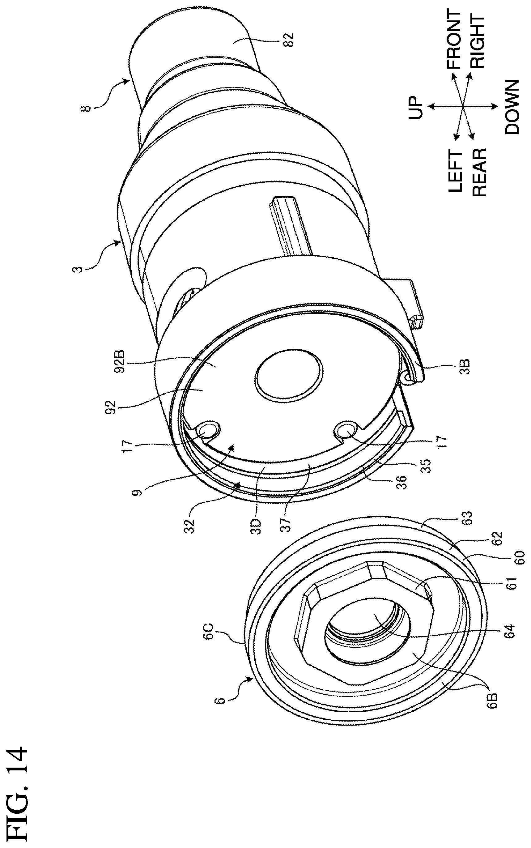 Patent US12090619 Figure 14 – Screwing machine and method for assembling screwing machine