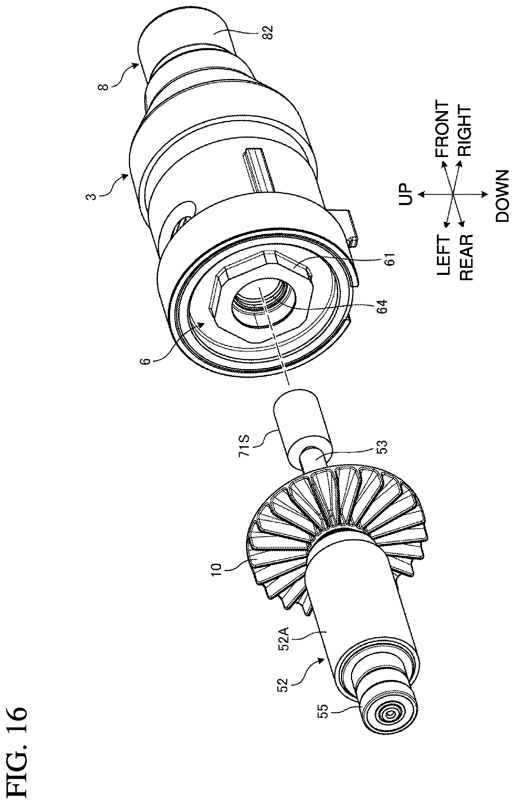 Patent US12090619 Figure 16 – Screwing machine and method for assembling screwing machine