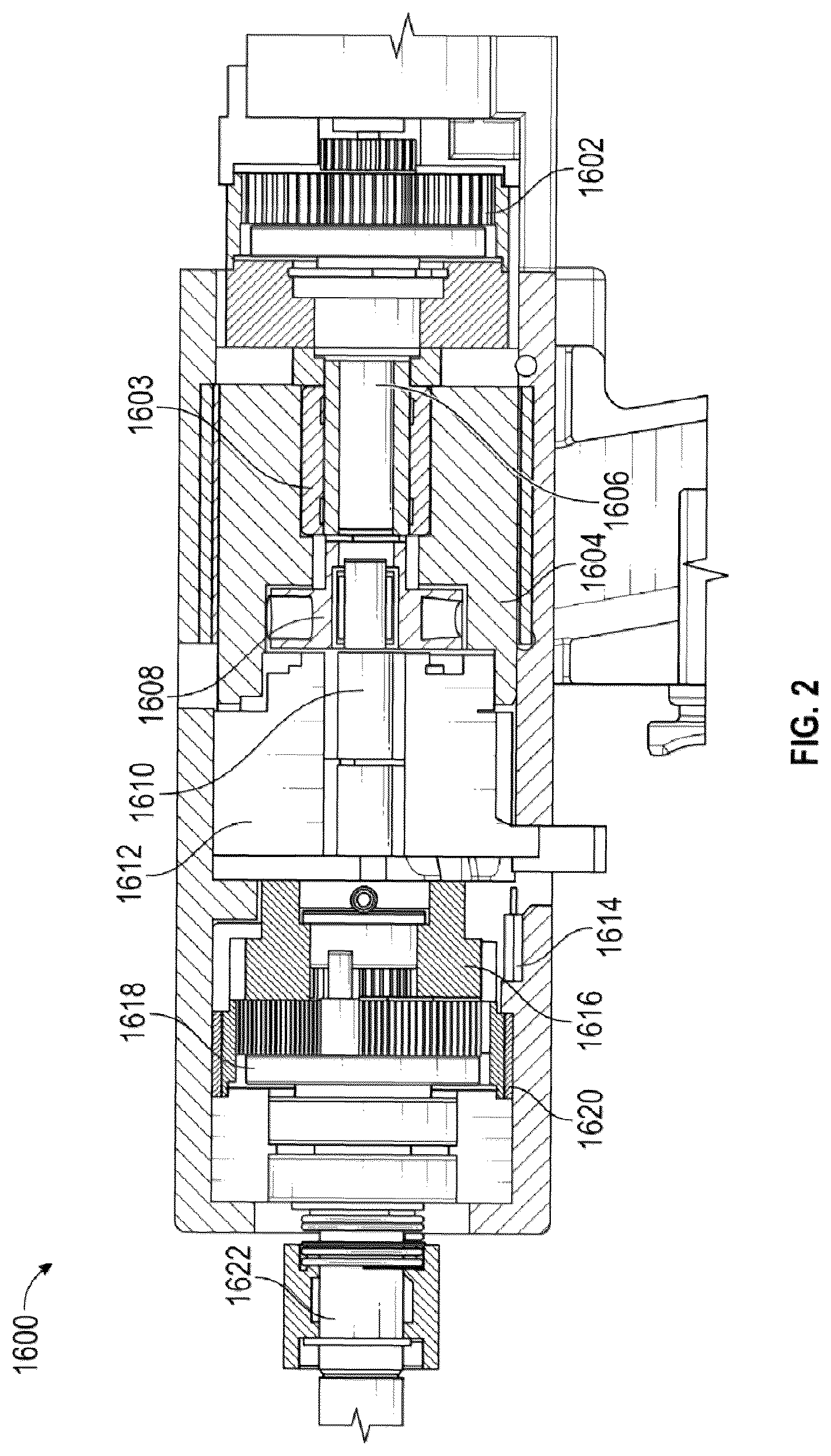 Patent US12090620 Figure 2 – Rotary tool with reduced reactionary torque