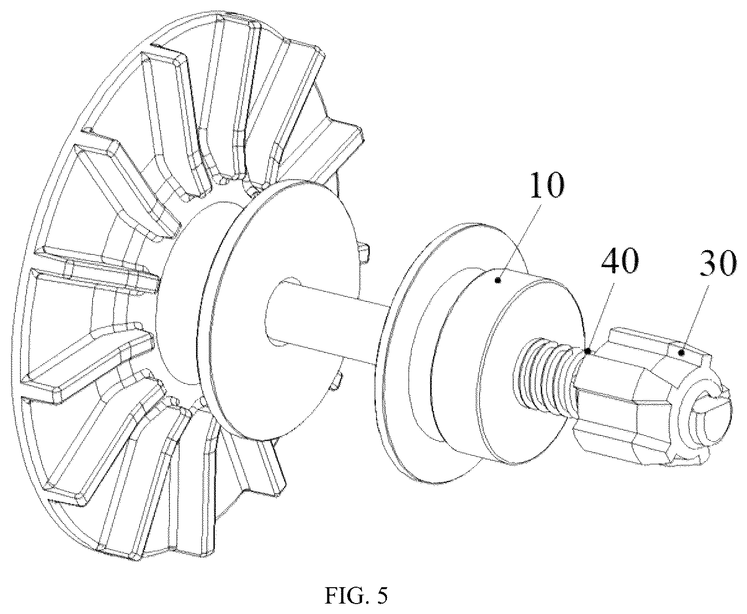 Patent US12090621 Figure 5 – Electric tool featuring quick assembly and assembly locking