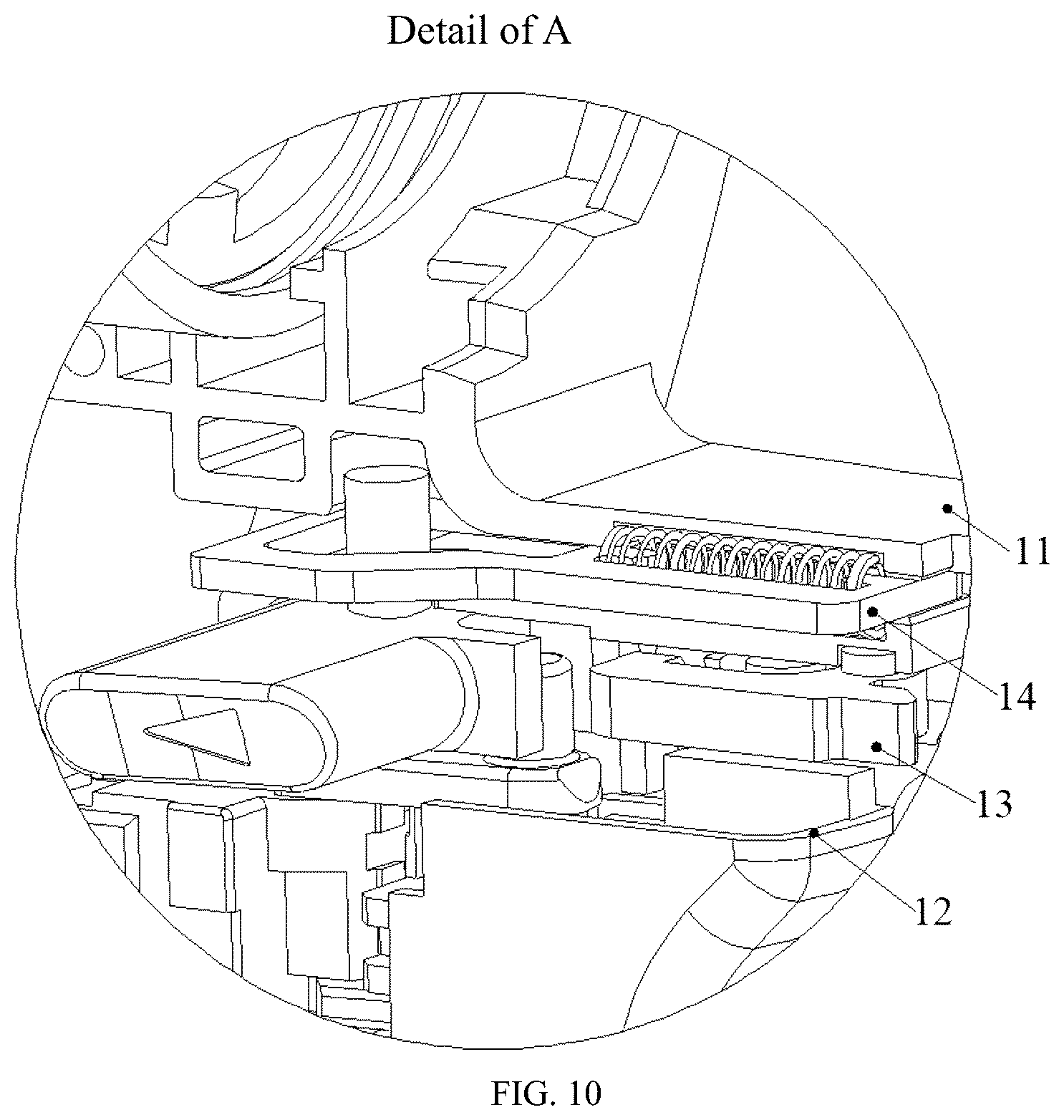 Patent US12090621 Figure 10 – Electric tool featuring quick assembly and assembly locking