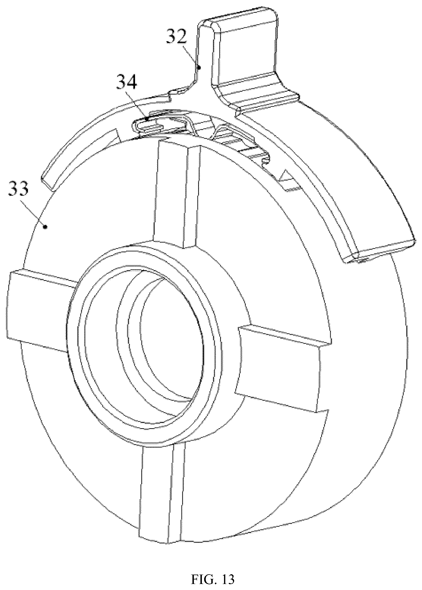 Patent US12090621 Figure 13 – Electric tool featuring quick assembly and assembly locking
