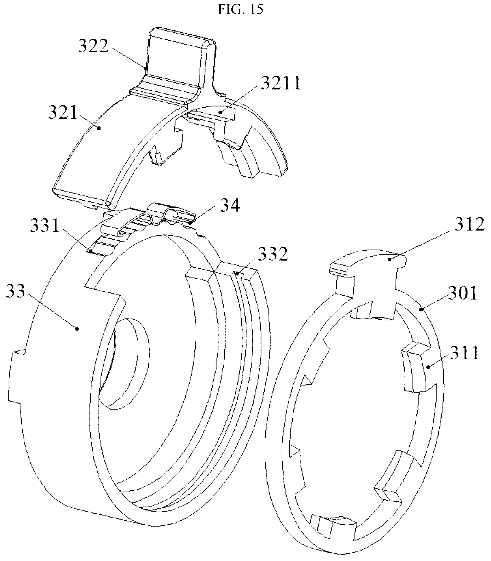 Patent US12090621 Figure 15 – Electric tool featuring quick assembly and assembly locking