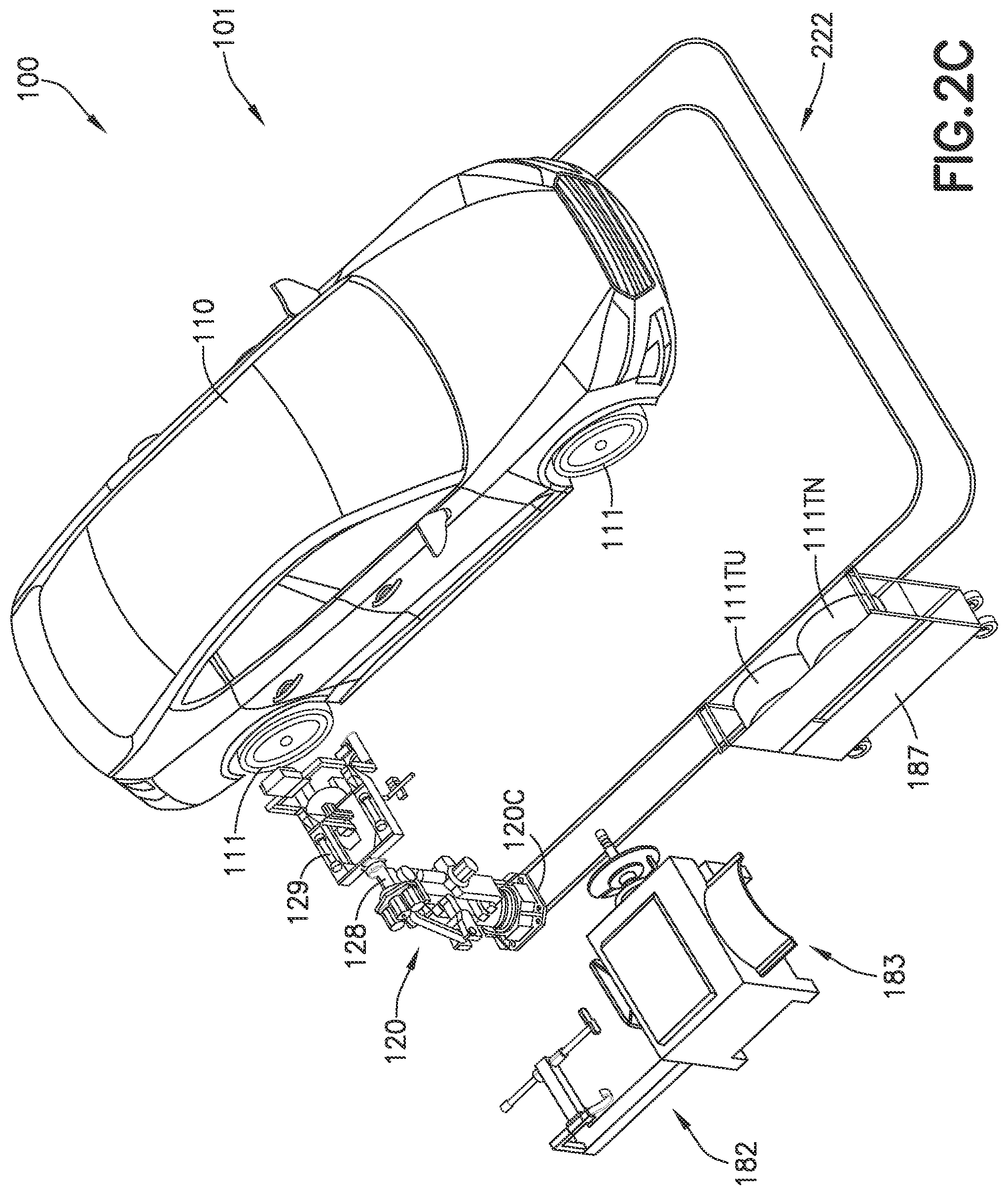 Patent US12090626 Figure 5 – Autonomous traverse tire changing bot, autonomous tire changing system, and method therefor