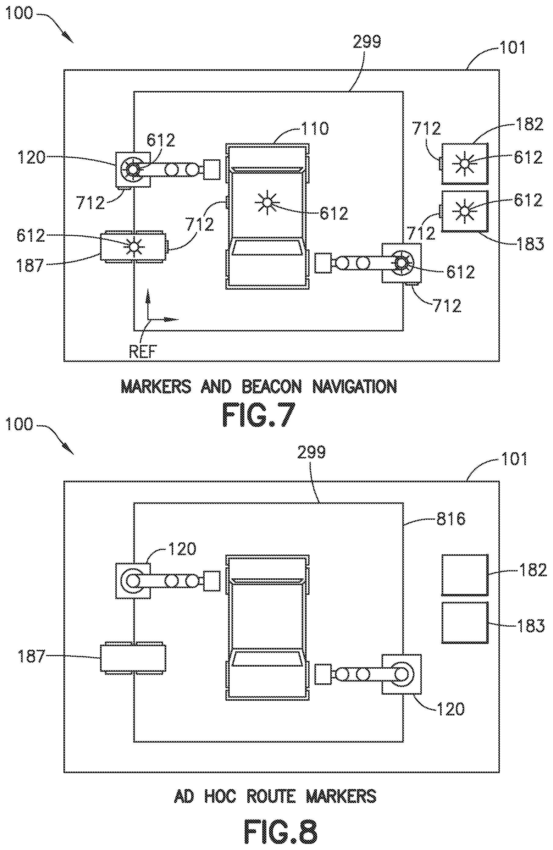 Patent US12090626 Figure 10 – Autonomous traverse tire changing bot, autonomous tire changing system, and method therefor