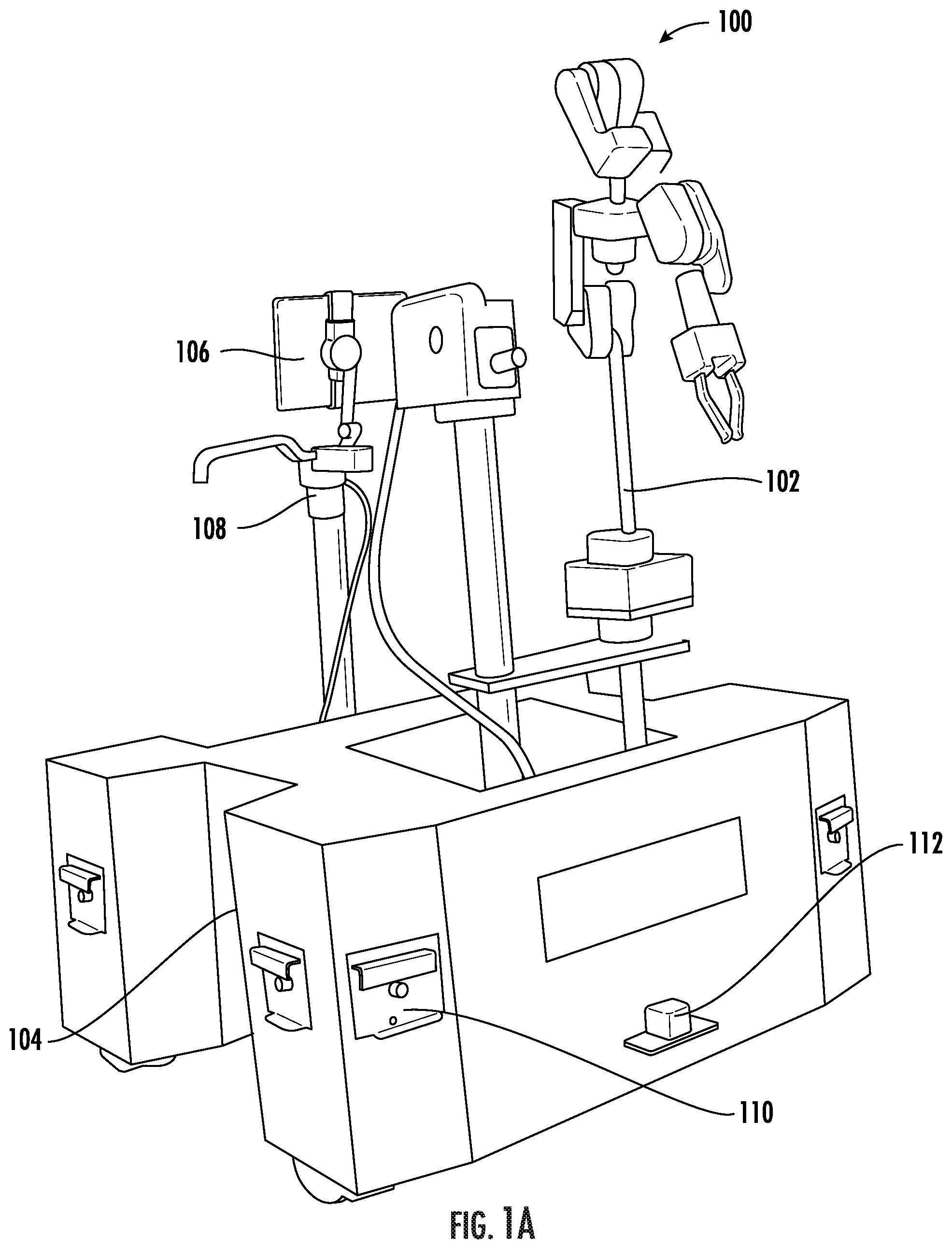 Patent US12090629 — Adaptive robotic nursing assistant — Figure 1