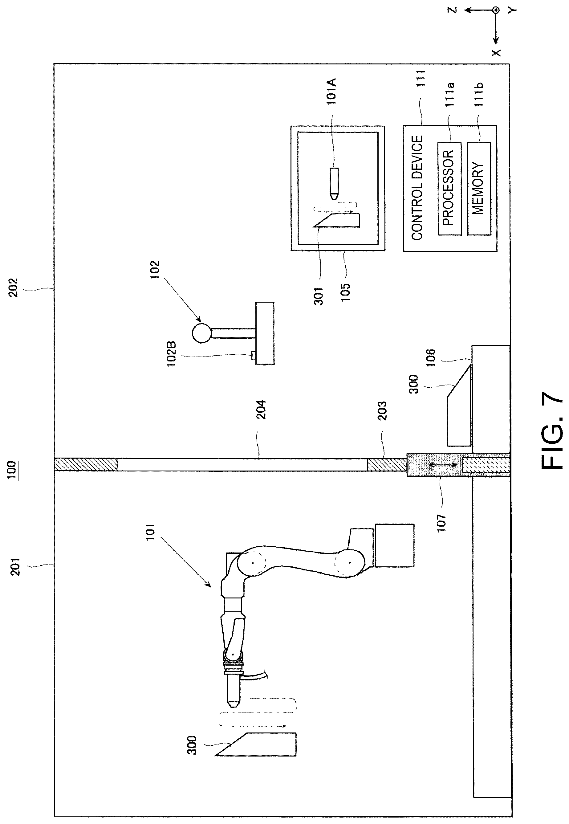 Patent US12090630 Figure 7 – Robot system