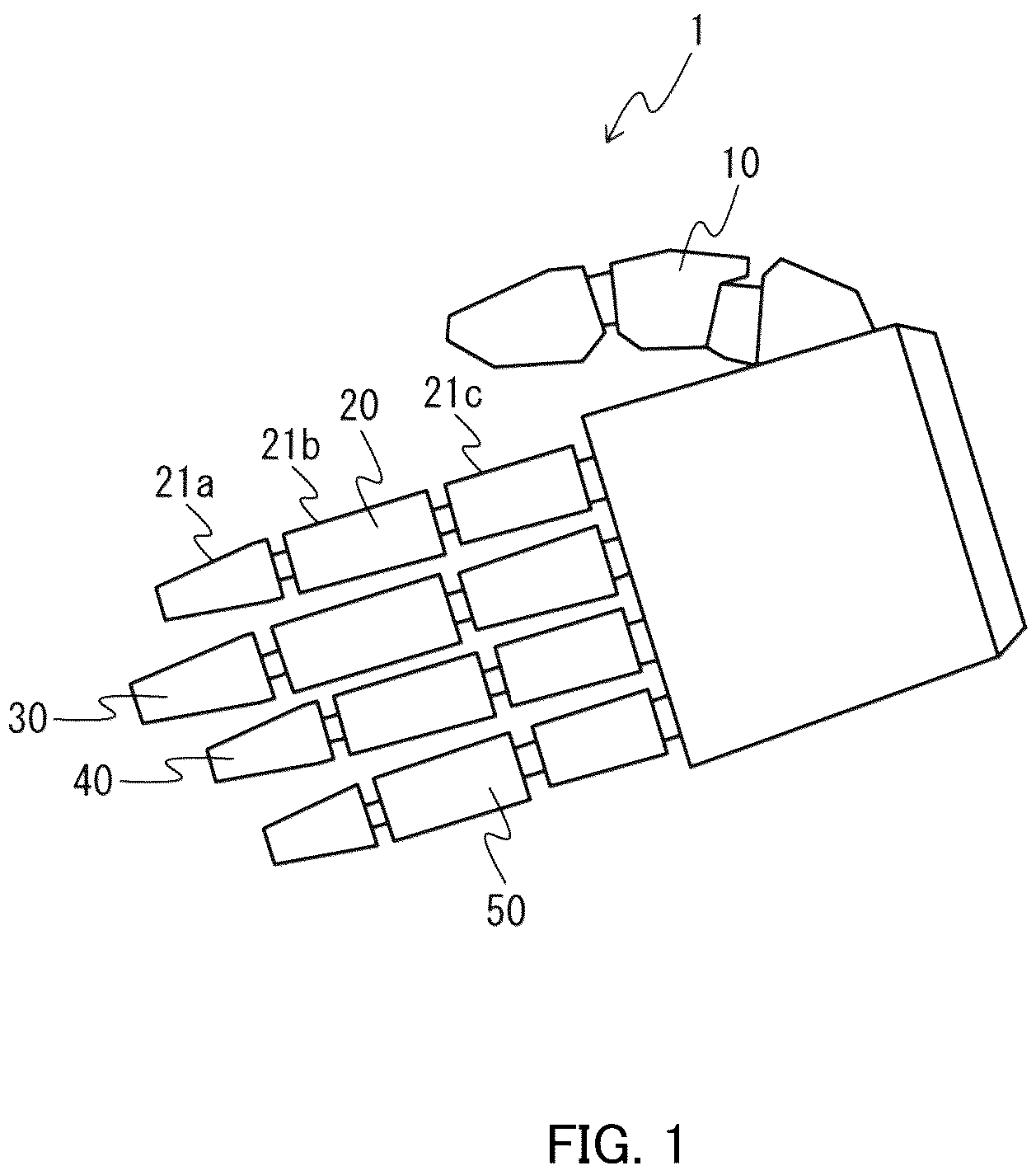 Patent US12090636 Figure 1 – Robot hand device