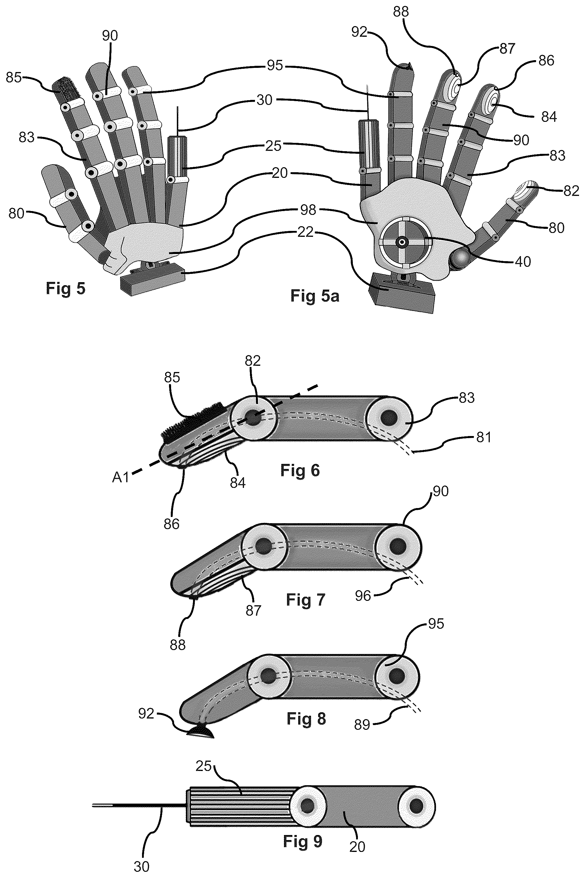 Patent US12090637 Figure 2 – Adaptable multifunction robotic hands