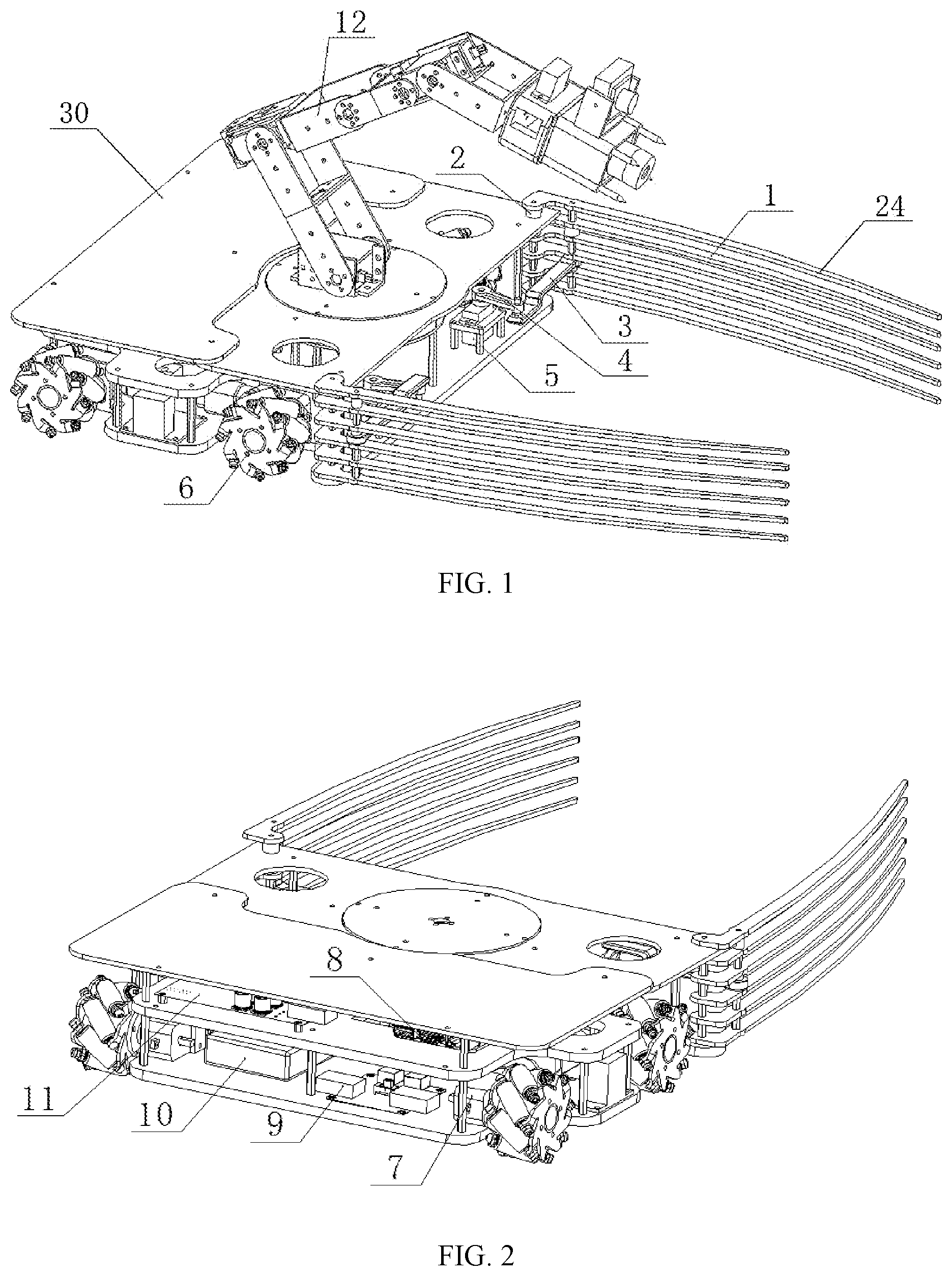 Patent US12090641 Figure 1 – Intelligent garbage sorting robot