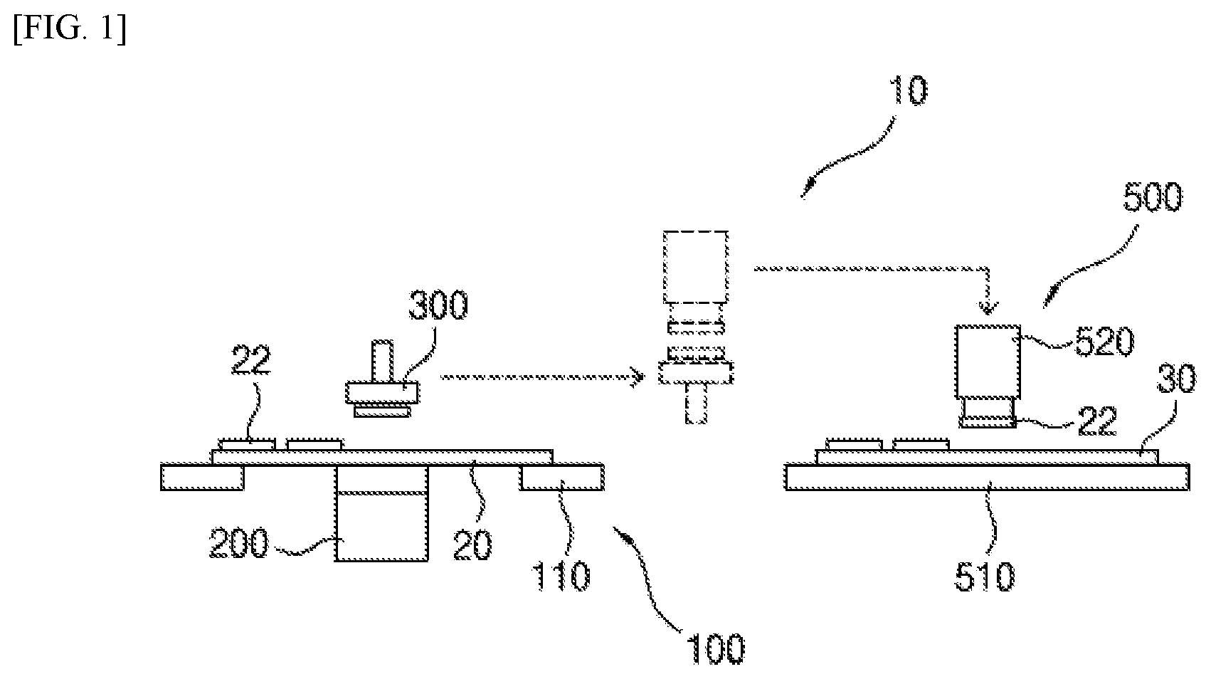 Patent US12090642 Figure 1 – Die pickup module and die bonding apparatus including the same