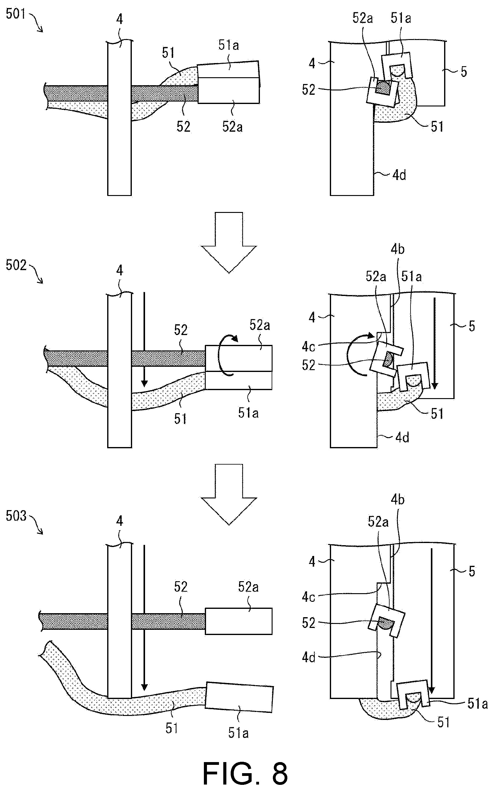 Patent US12090644 Figure 7 – Linear member gripping device