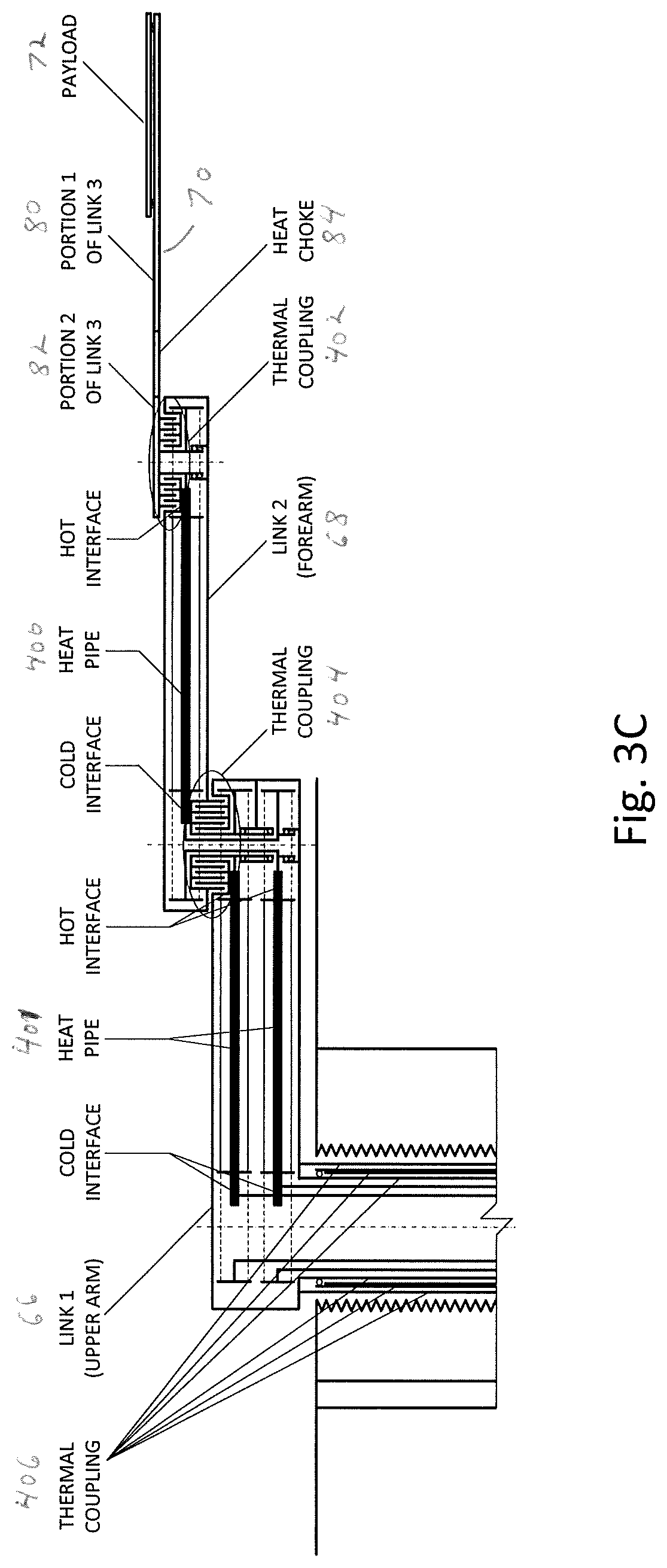 Patent US12090645 Figure 4 – Robot for high-temperature applications