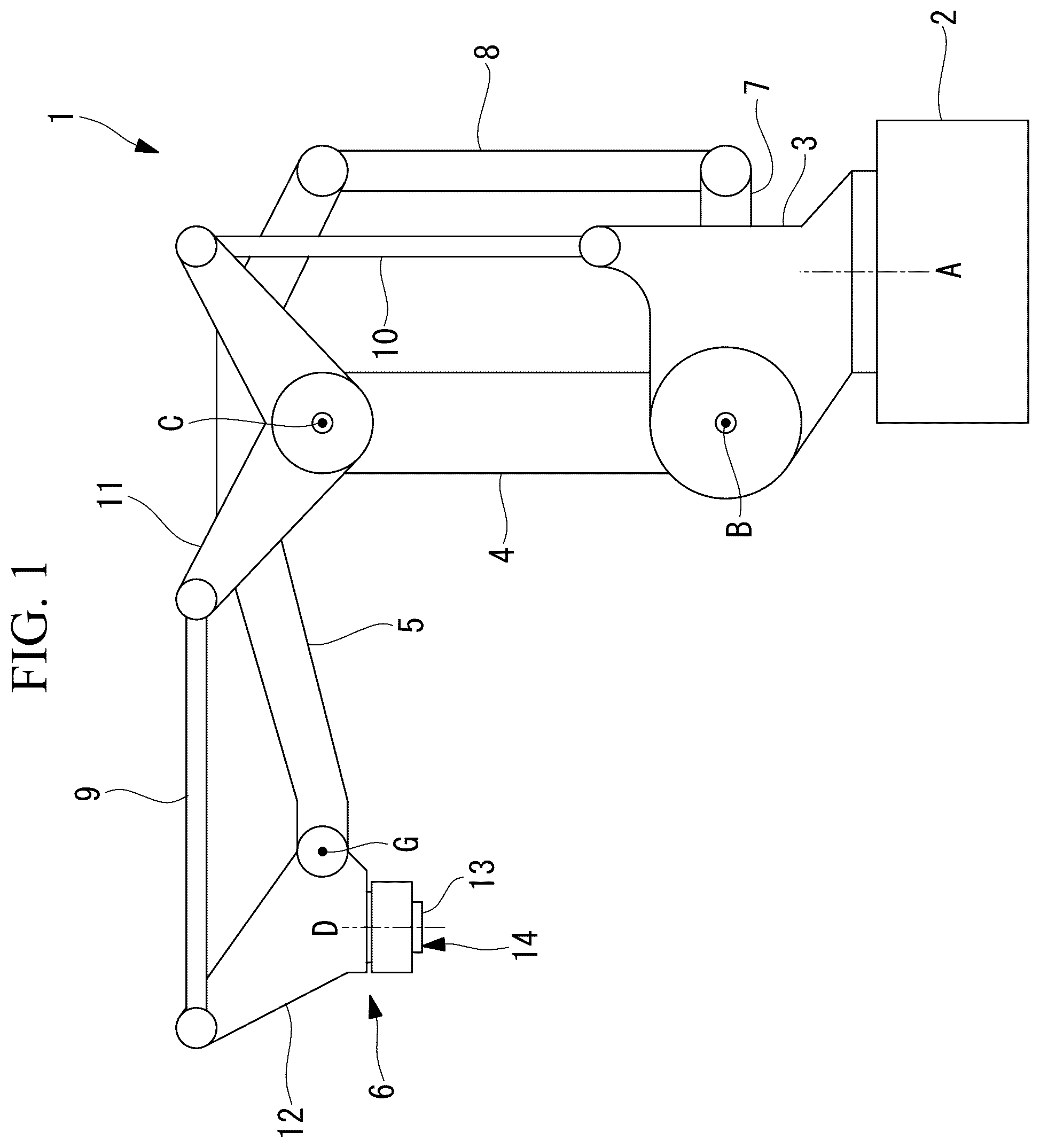 Patent US12090646 Figure 1 – Robot
