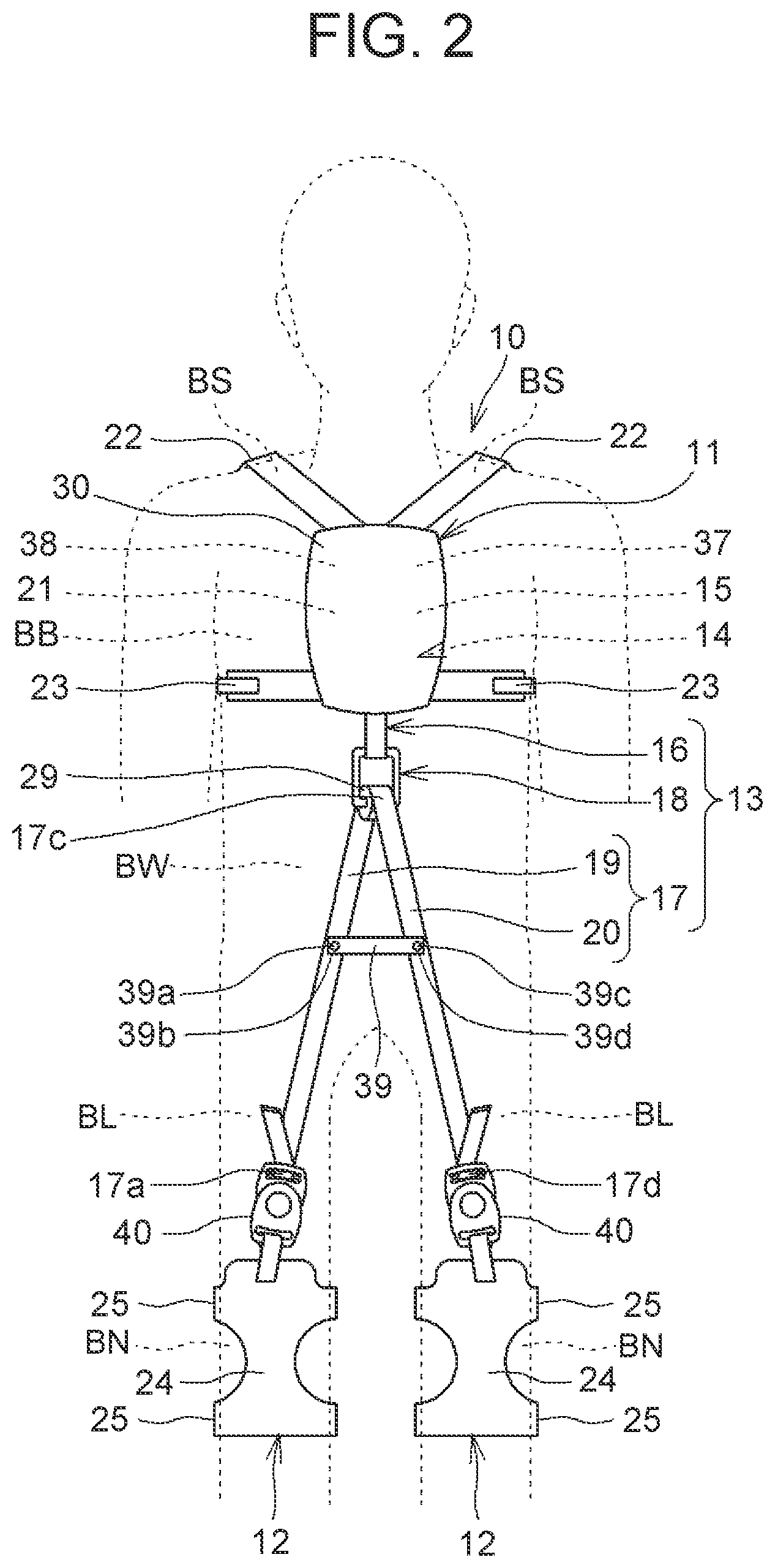 Patent US12090653 Figure 2 – Assist device