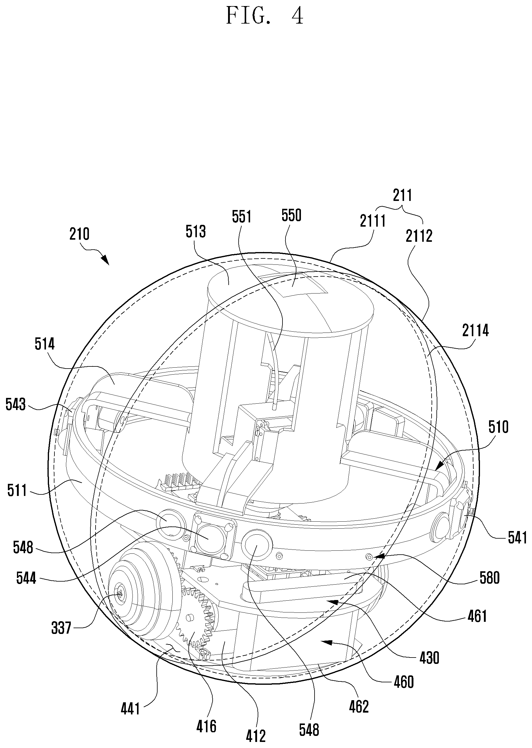 Patent US12090654 Figure 4 – Rotatable electronic device comprising sensor