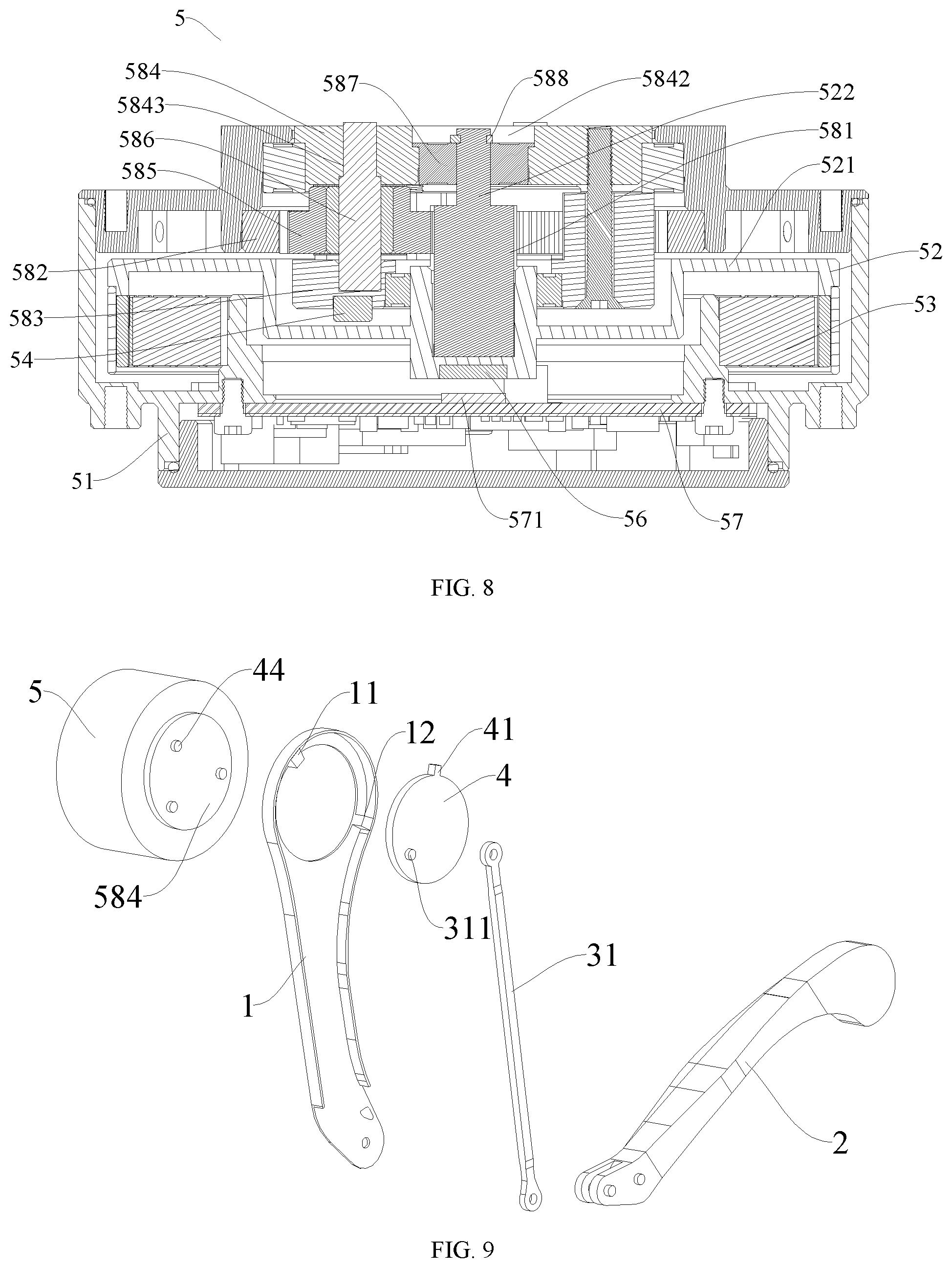 Patent US12090658 Figure 5 – Robot and its servo motor