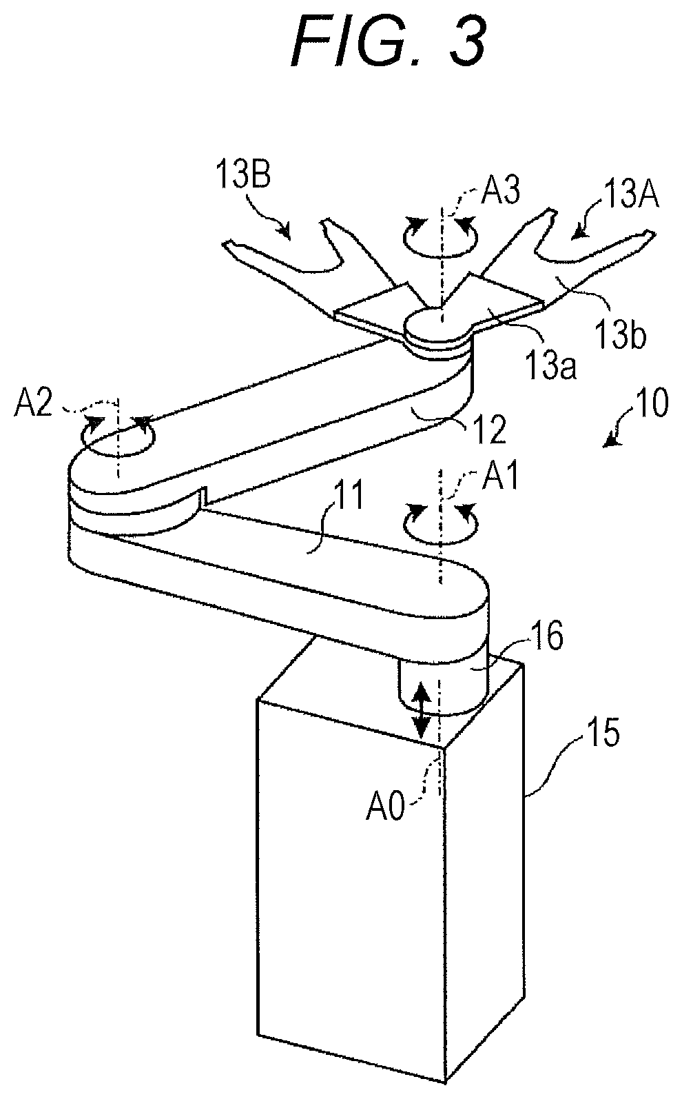Patent US12090670 Figure 3 – Transfer robot and robot system