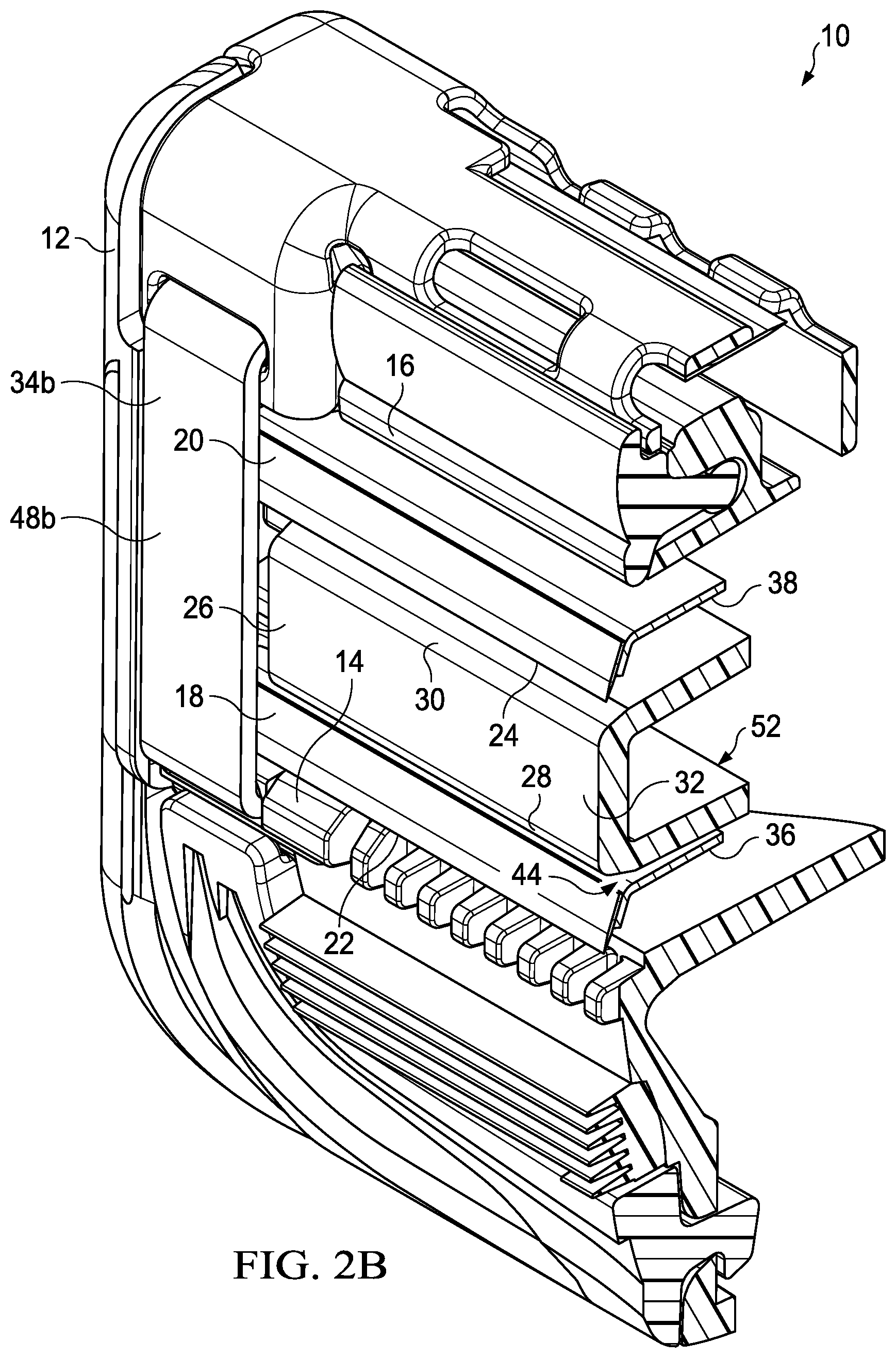 Patent US12090676 Figure 3 – Shaving razor cartridge