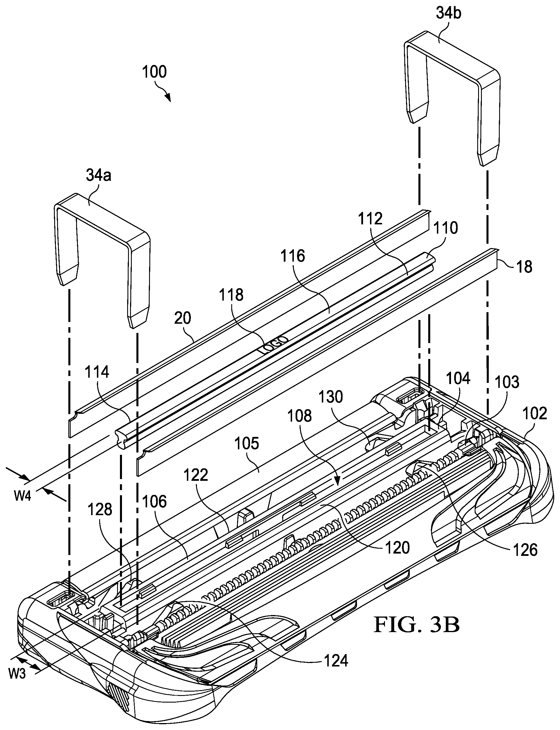 Patent US12090676 Figure 5 – Shaving razor cartridge