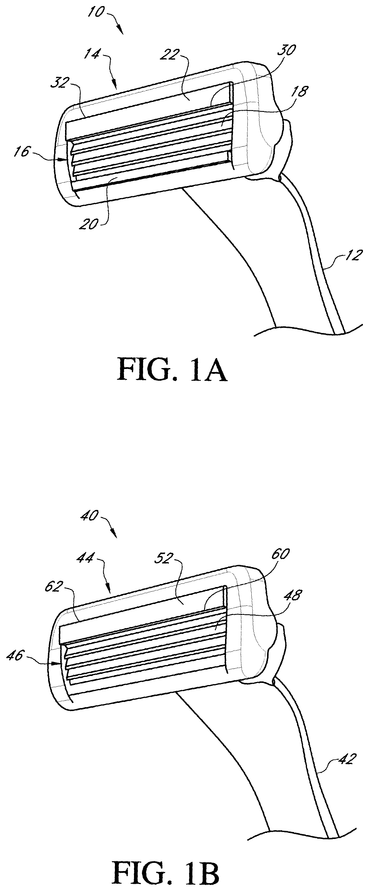 Patent US12090677 Figure 1 – Shaving razor demonstration apparatus