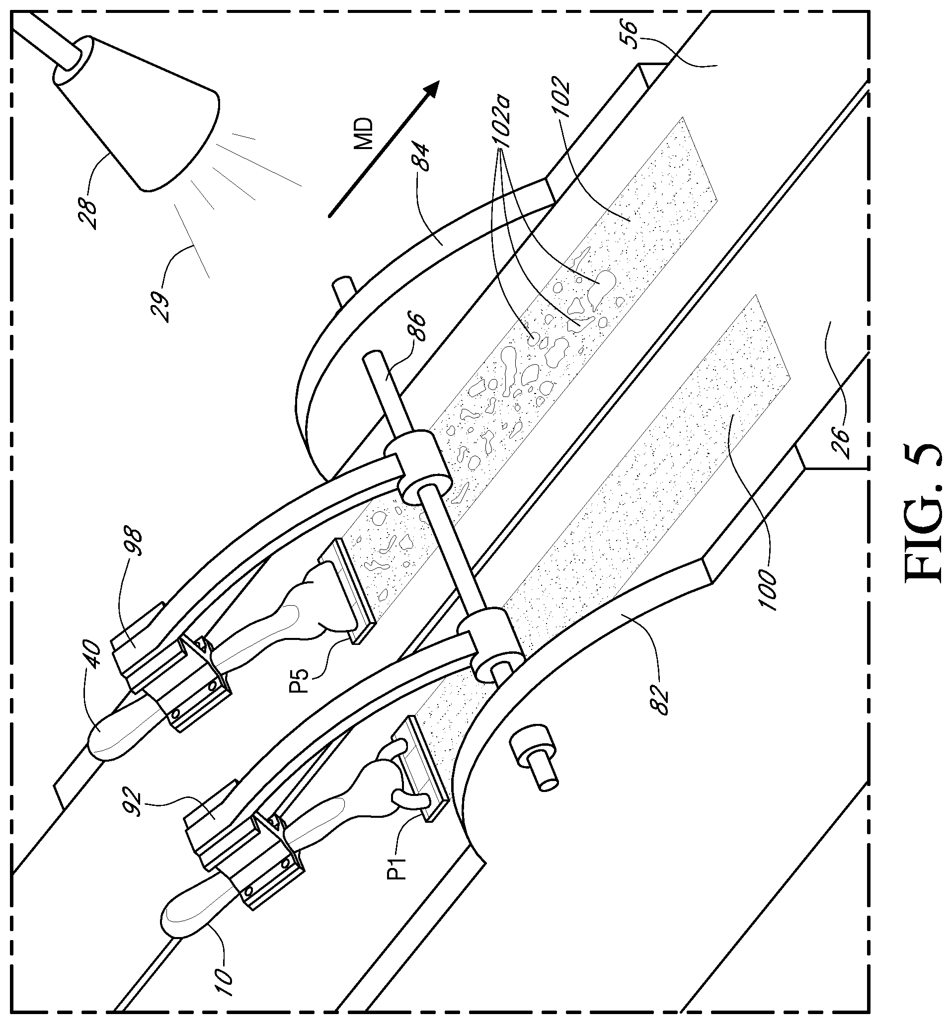 Patent US12090677 Figure 6 – Shaving razor demonstration apparatus