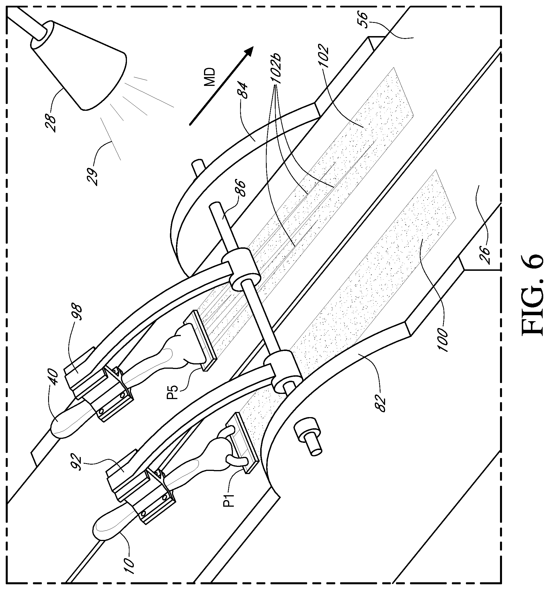 Patent US12090677 Figure 7 – Shaving razor demonstration apparatus