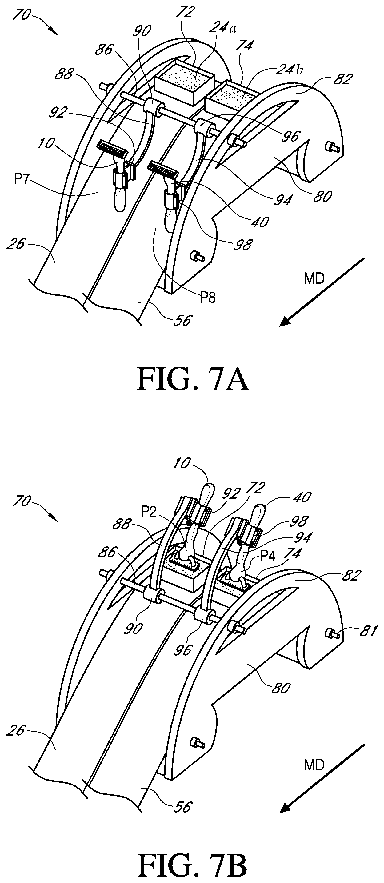 Patent US12090677 Figure 8 – Shaving razor demonstration apparatus