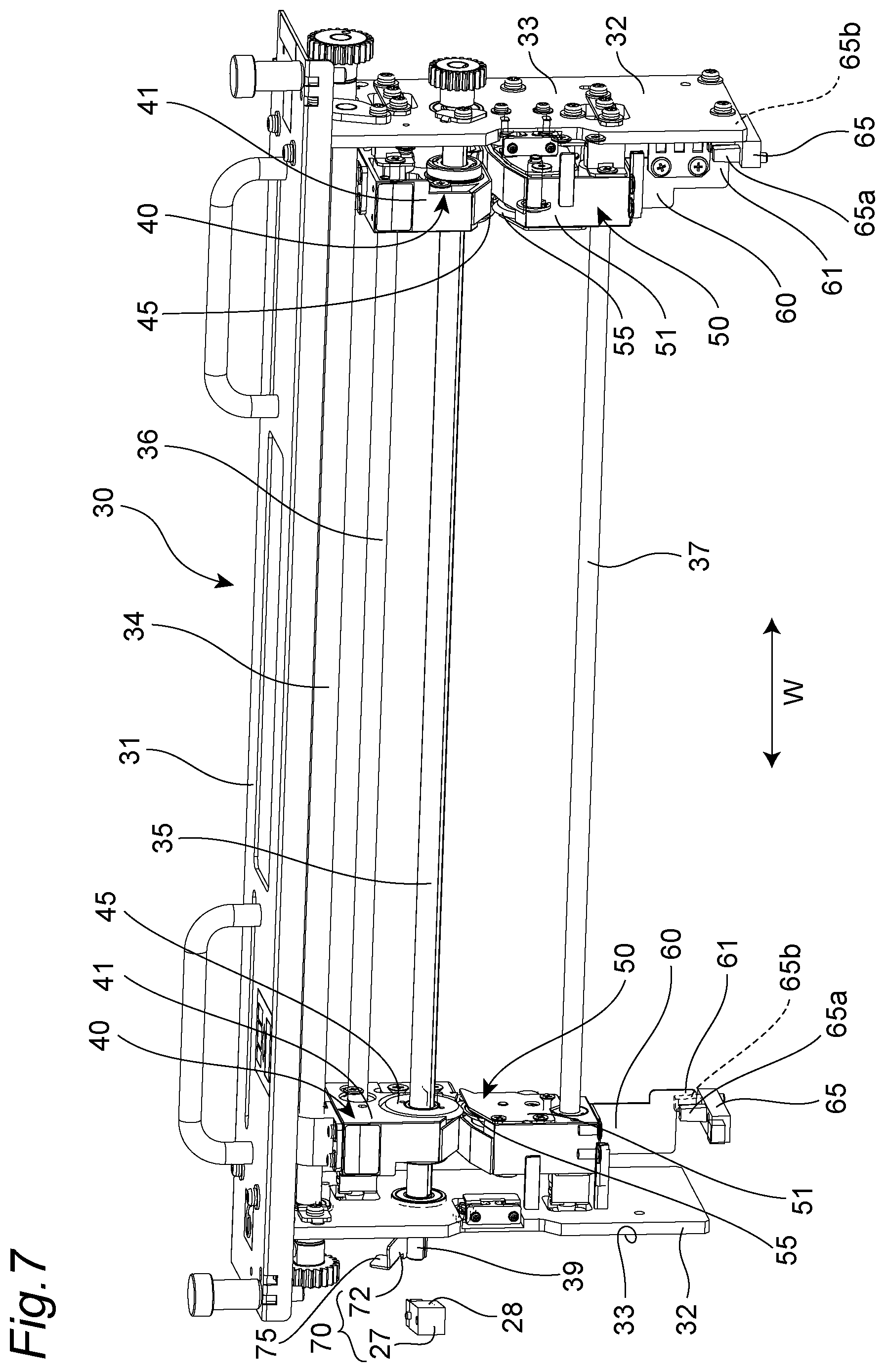 Patent US12090680 Figure 7 – Sheet processing machine