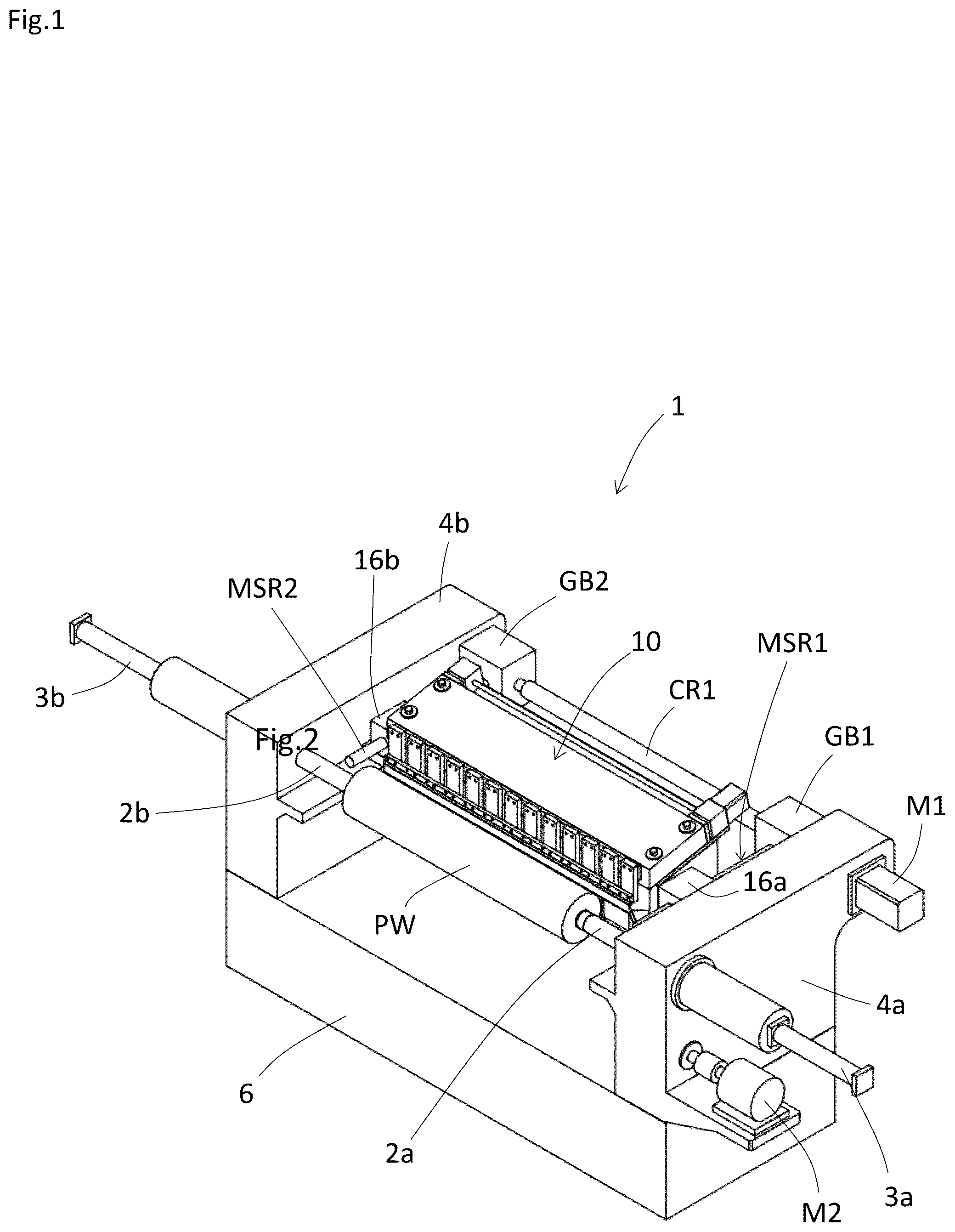 Patent US12090681 Figure 1 – Knife carriage, a rotary veneer lathe having the same, and a veneer slicer having the same