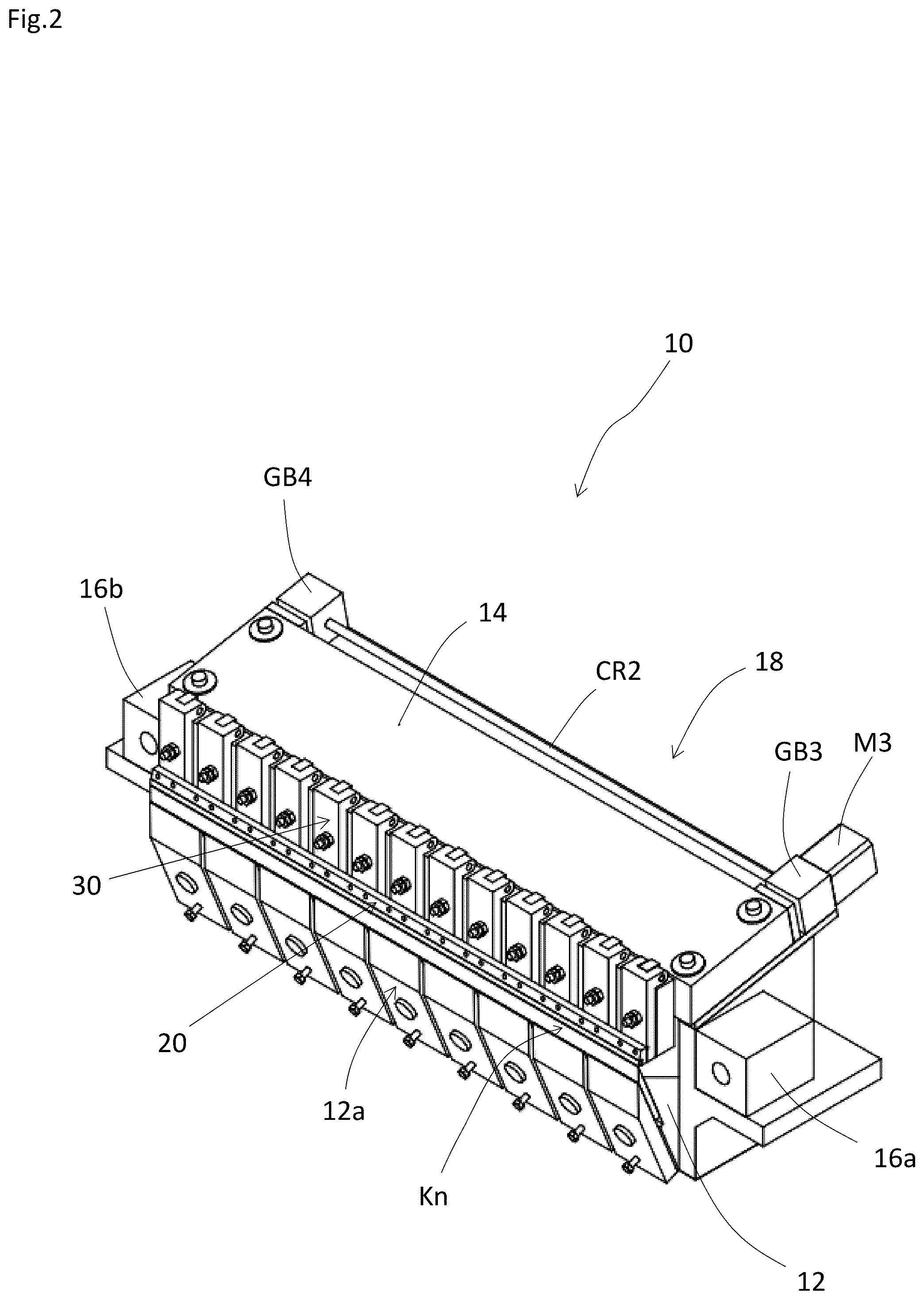 Patent US12090681 Figure 2 – Knife carriage, a rotary veneer lathe having the same, and a veneer slicer having the same