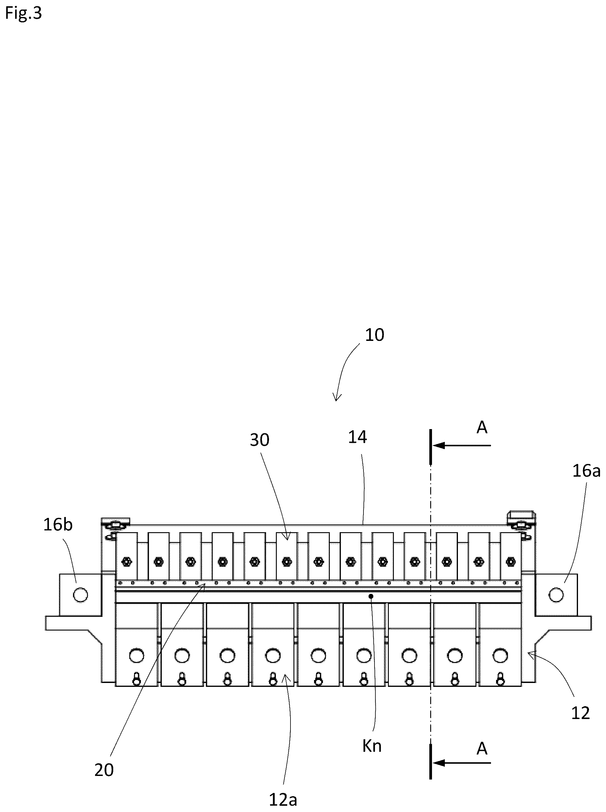 Patent US12090681 Figure 3 – Knife carriage, a rotary veneer lathe having the same, and a veneer slicer having the same