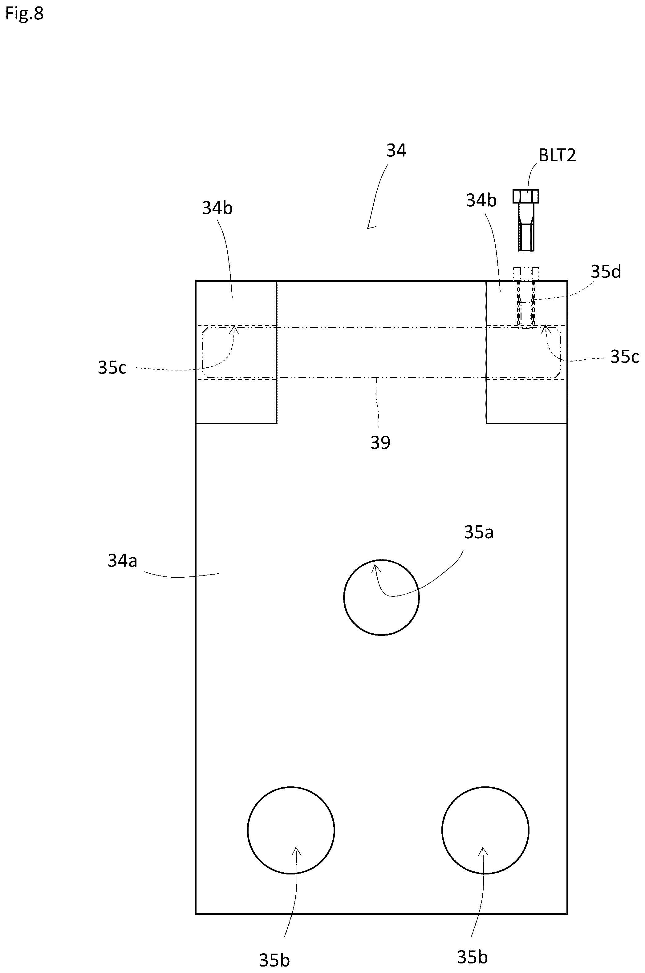 Patent US12090681 Figure 8 – Knife carriage, a rotary veneer lathe having the same, and a veneer slicer having the same