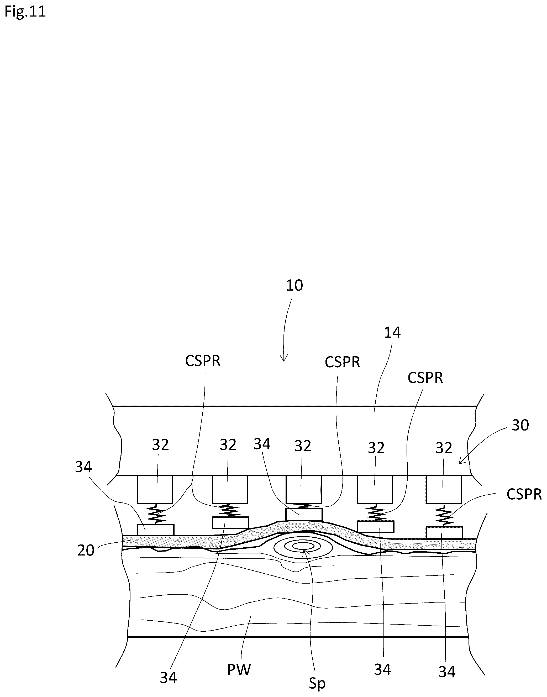 Patent US12090681 Figure 11 – Knife carriage, a rotary veneer lathe having the same, and a veneer slicer having the same