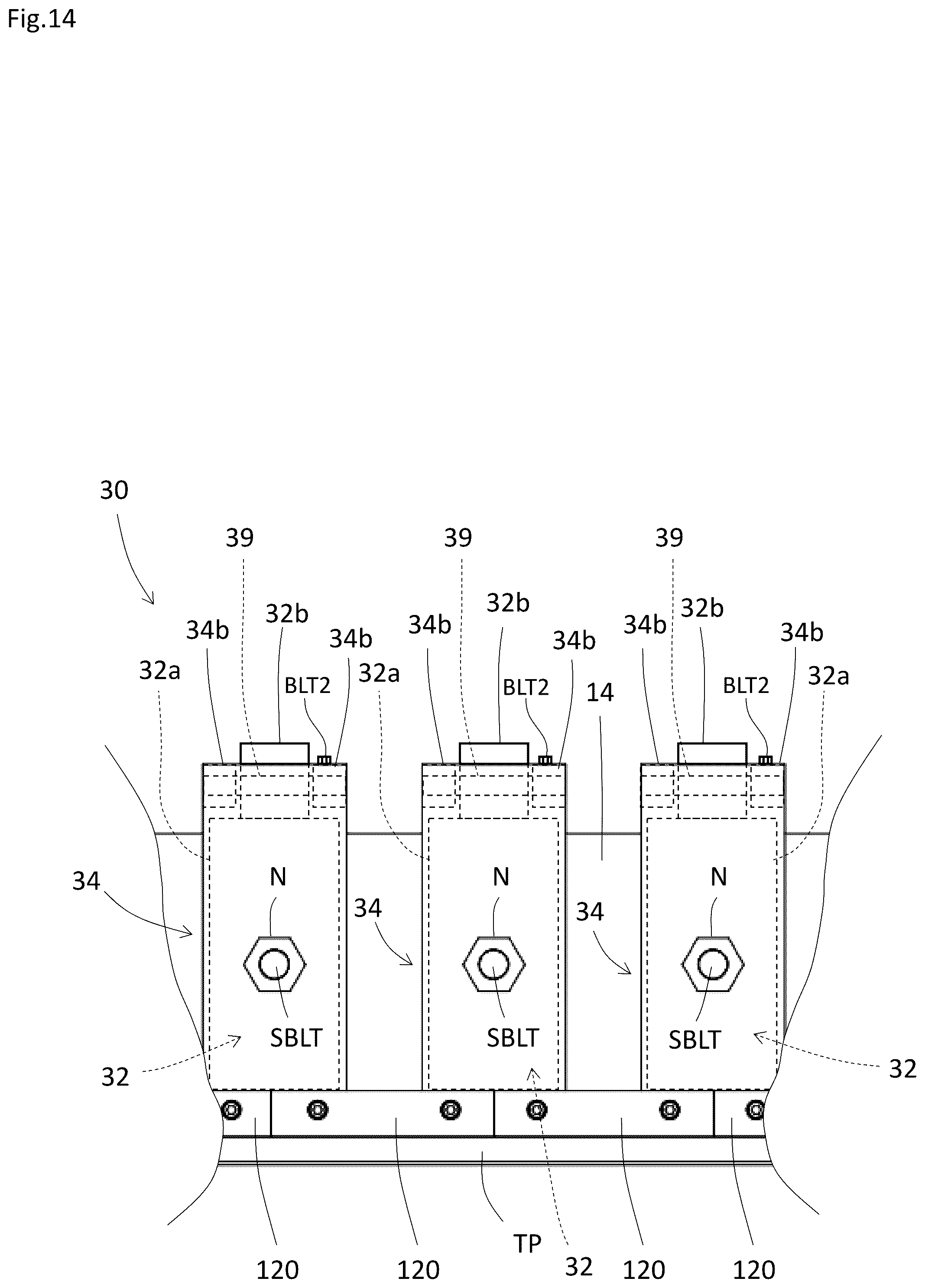 Patent US12090681 Figure 14 – Knife carriage, a rotary veneer lathe having the same, and a veneer slicer having the same