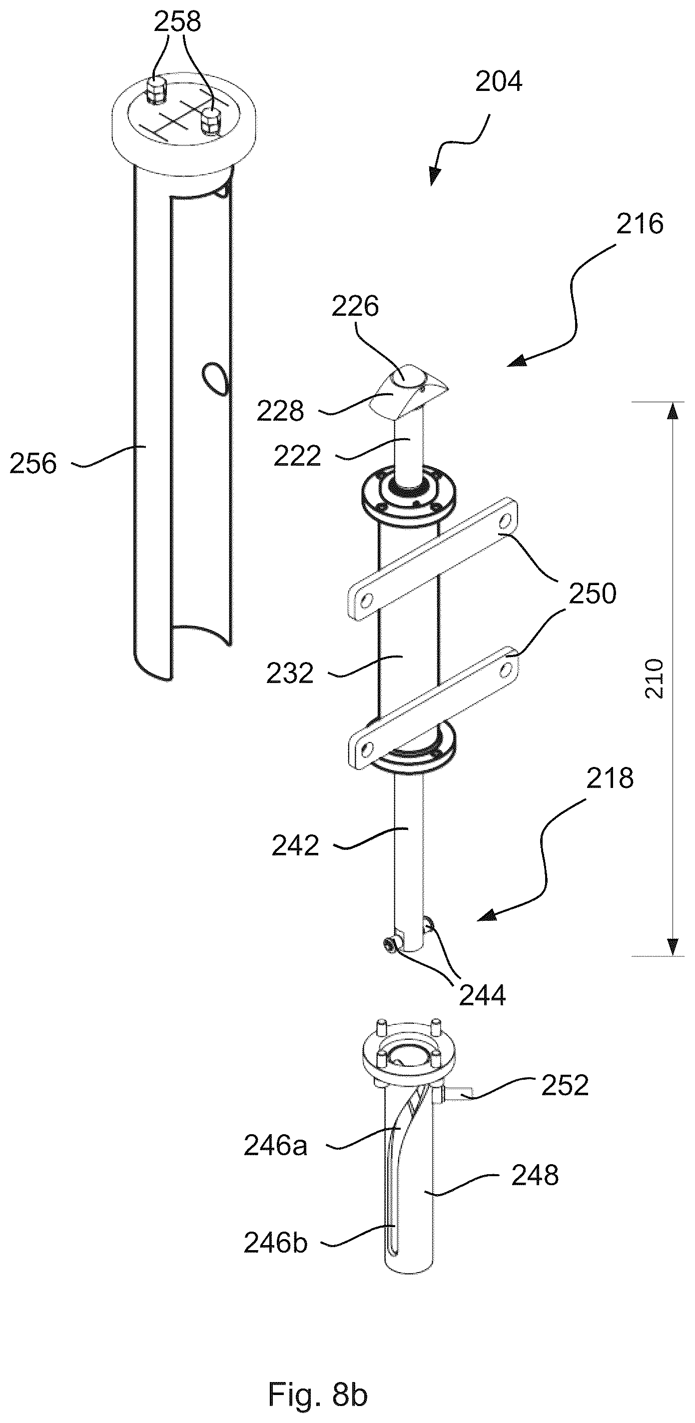 Patent US12090686 Figure 10 – Mould aligner for a wind turbine blade shell mould including a freely rotating spinner element