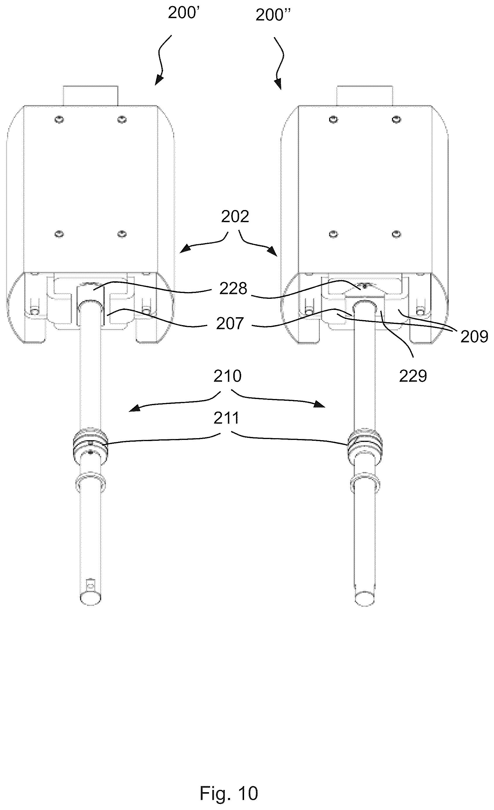 Patent US12090686 Figure 13 – Mould aligner for a wind turbine blade shell mould including a freely rotating spinner element