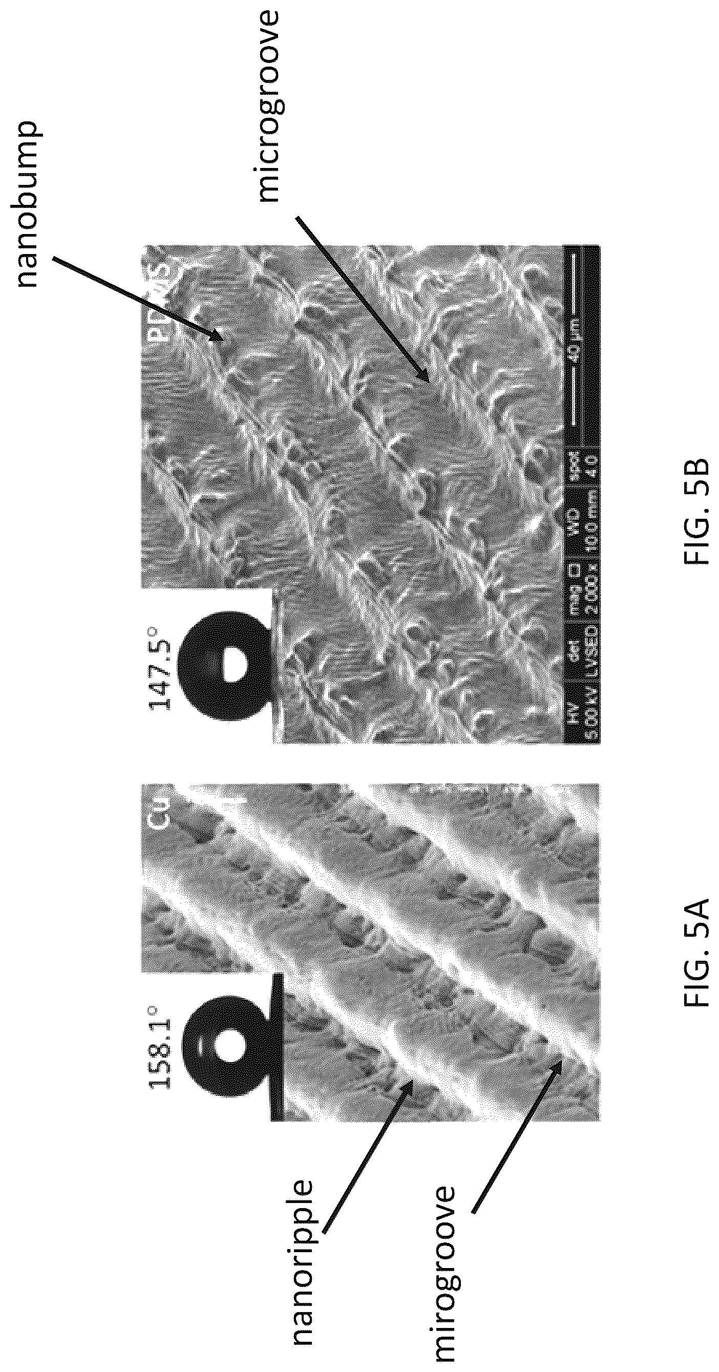 Patent US12090687 Figure 5 – Methods of making hydrophobic contoured surfaces and hydrophobic contoured surfaces and devices made therefrom