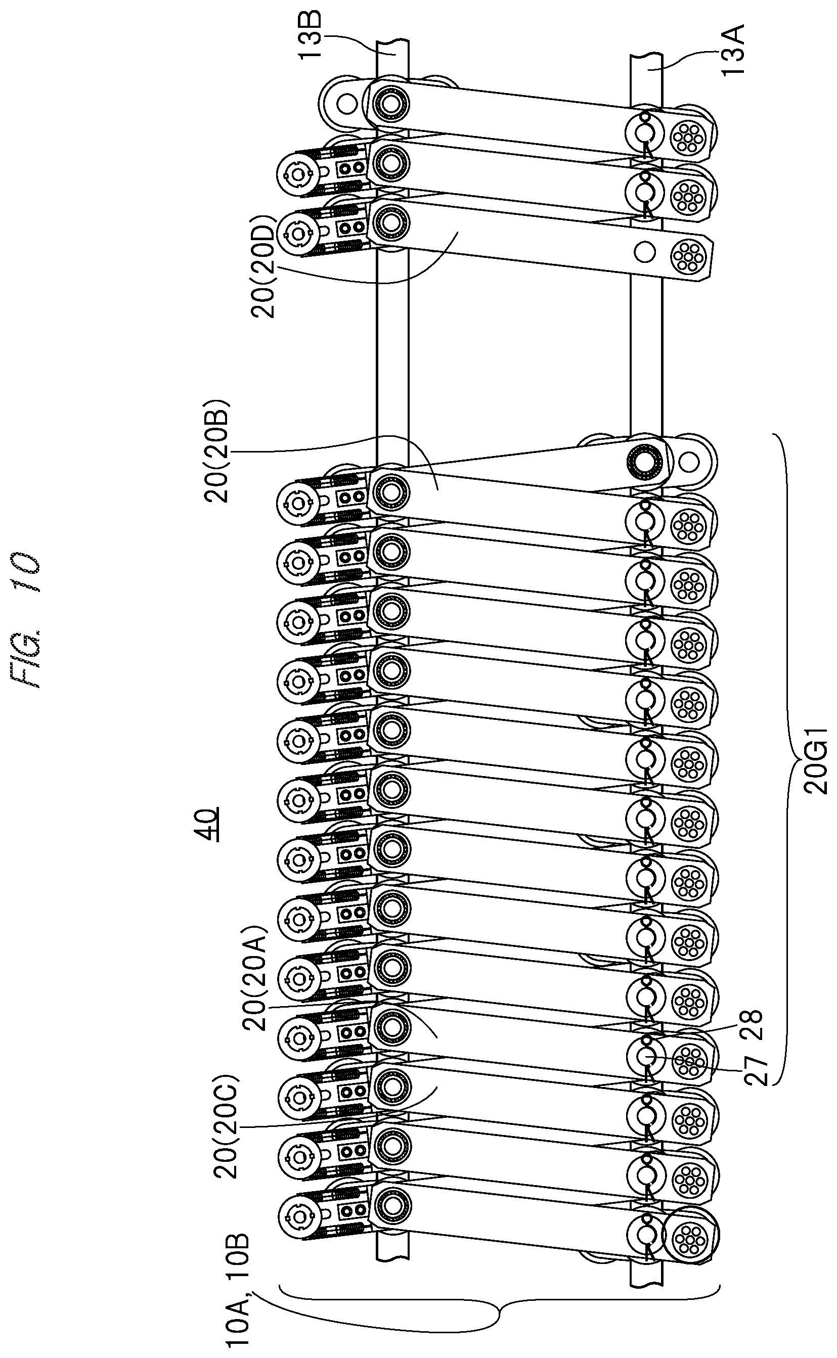 Patent US12090688 Figure 10 – Stretching apparatus and parts replacement method of stretching apparatus